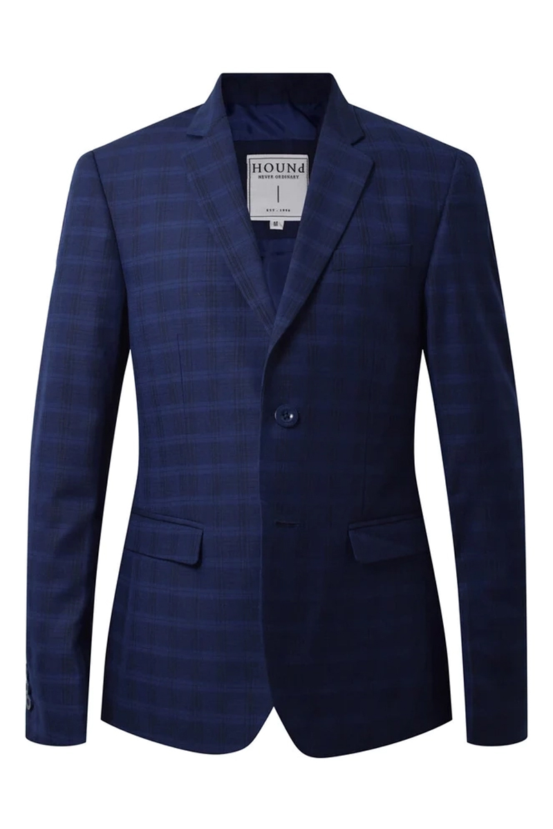 HOUNd Checked blazer Blauw-1 1