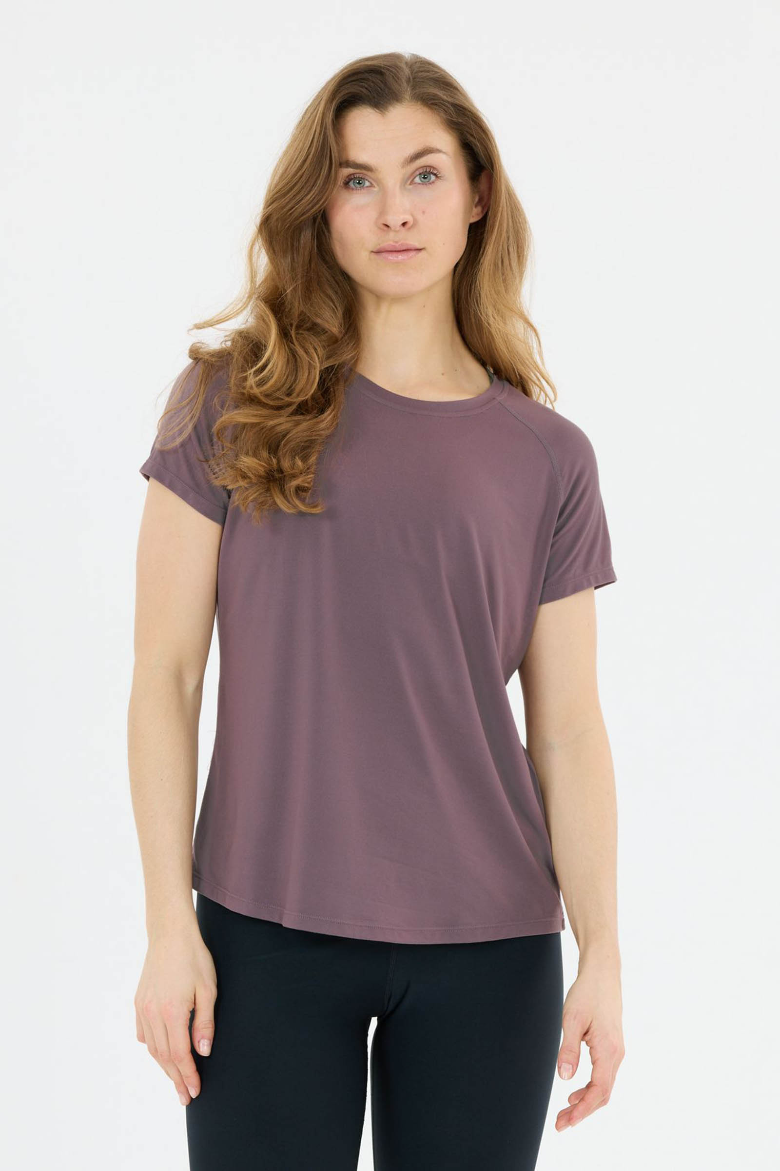 Fitness dames t-shirt km rose