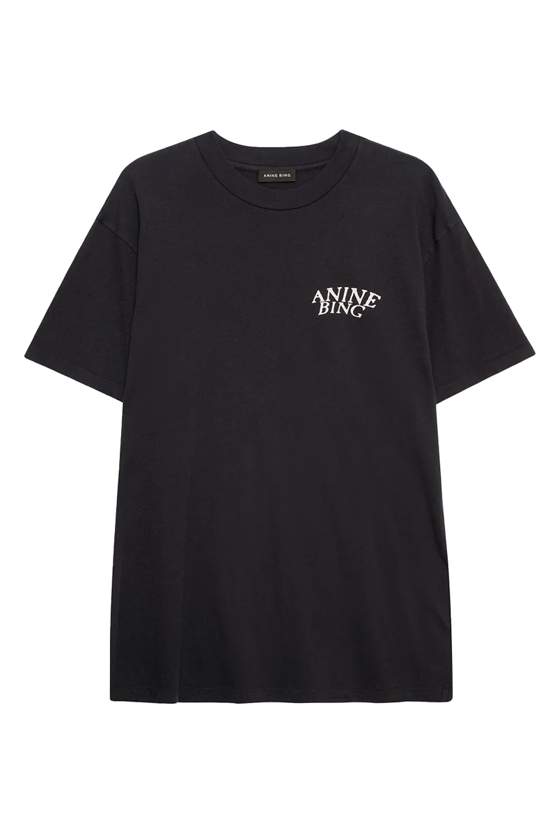 Dames t-shirt korte mouw zwart