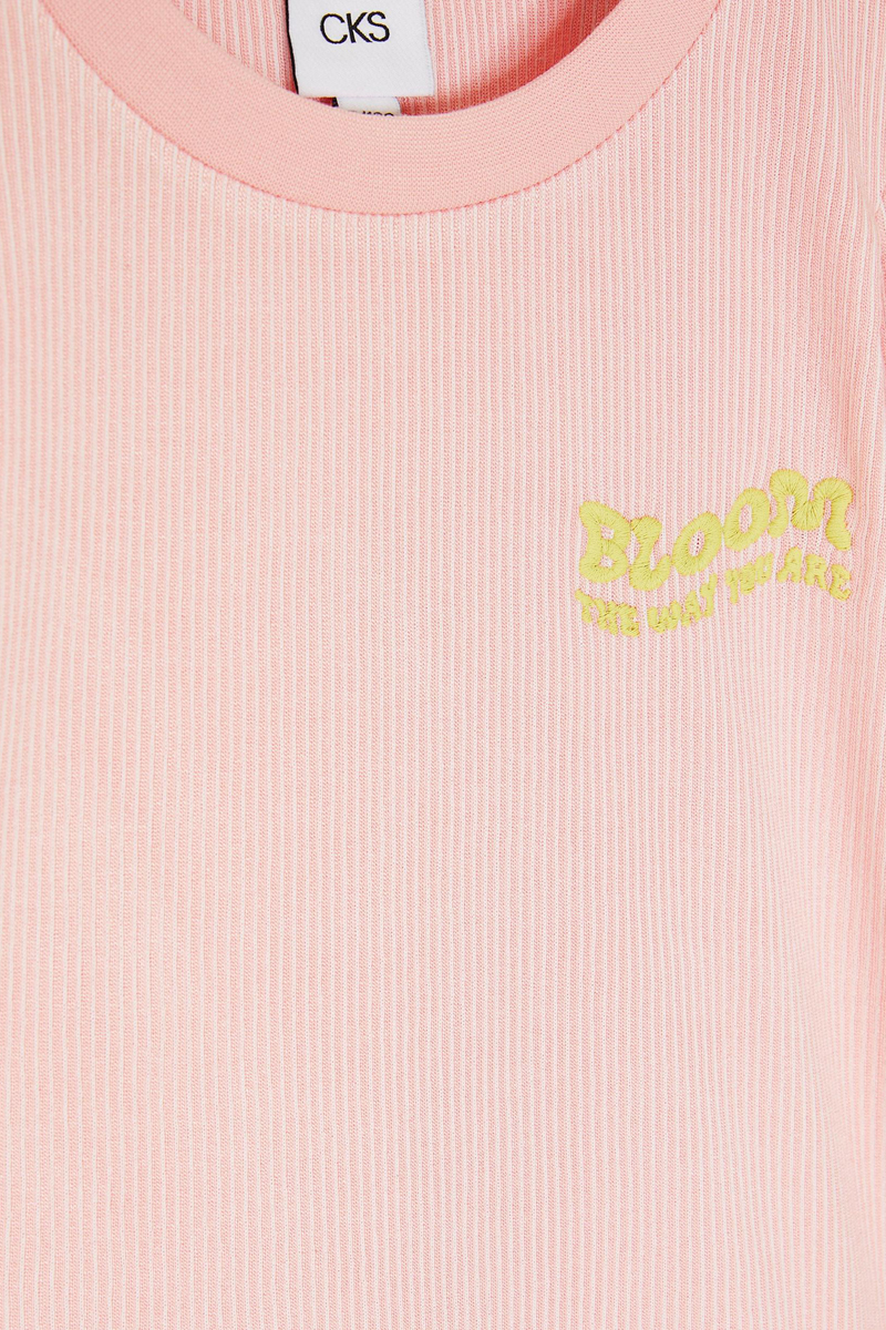 Meisjes t-shirt korte mouw rose