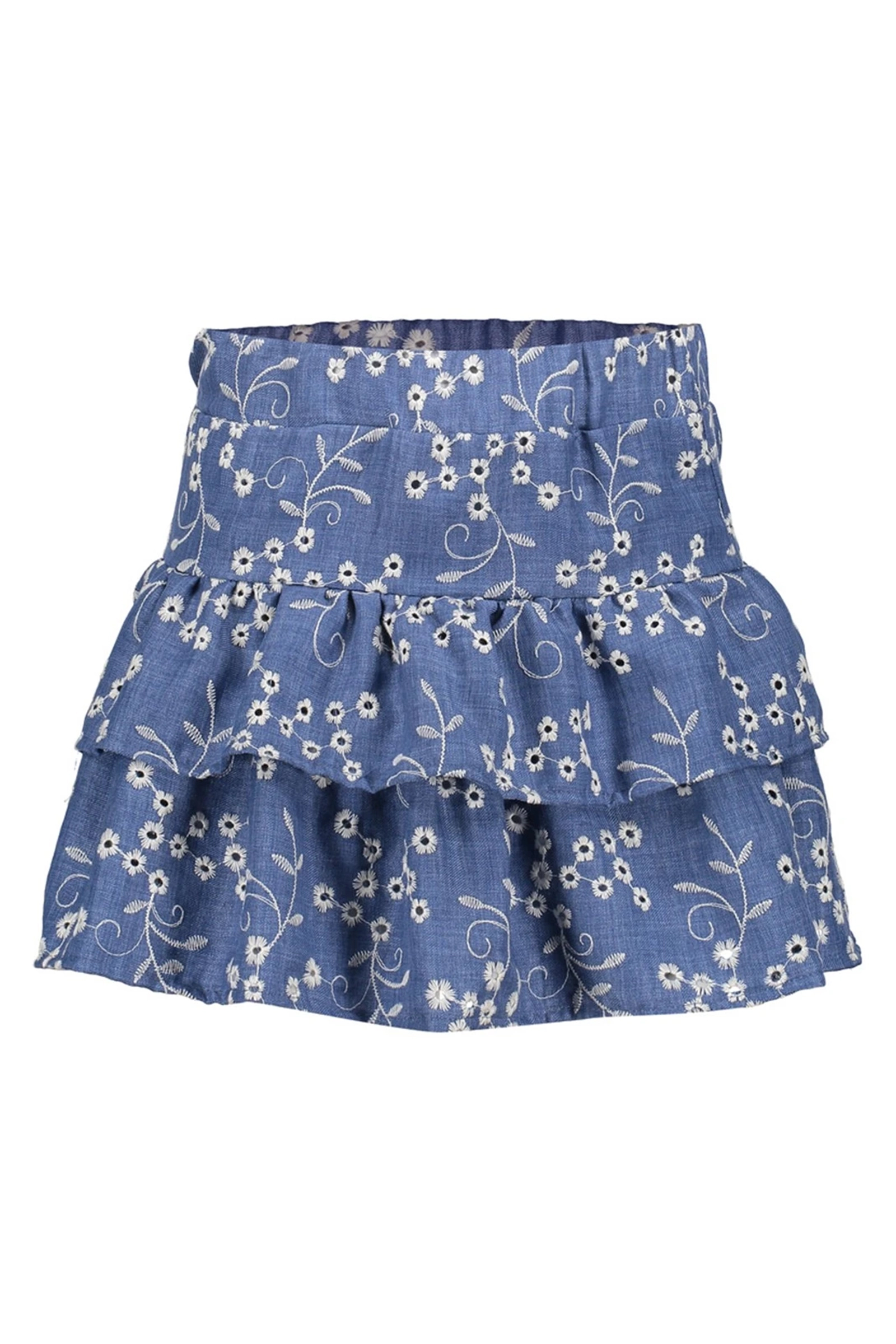 Meisjes skort blauw
