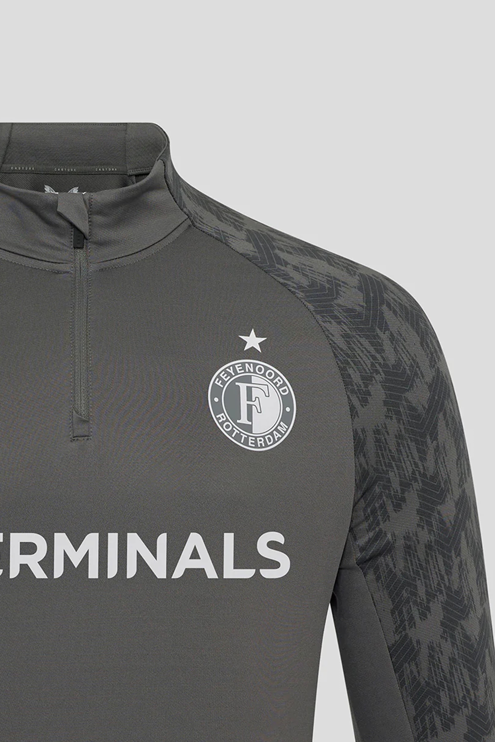 Voetbal heren club t-shirt grijs