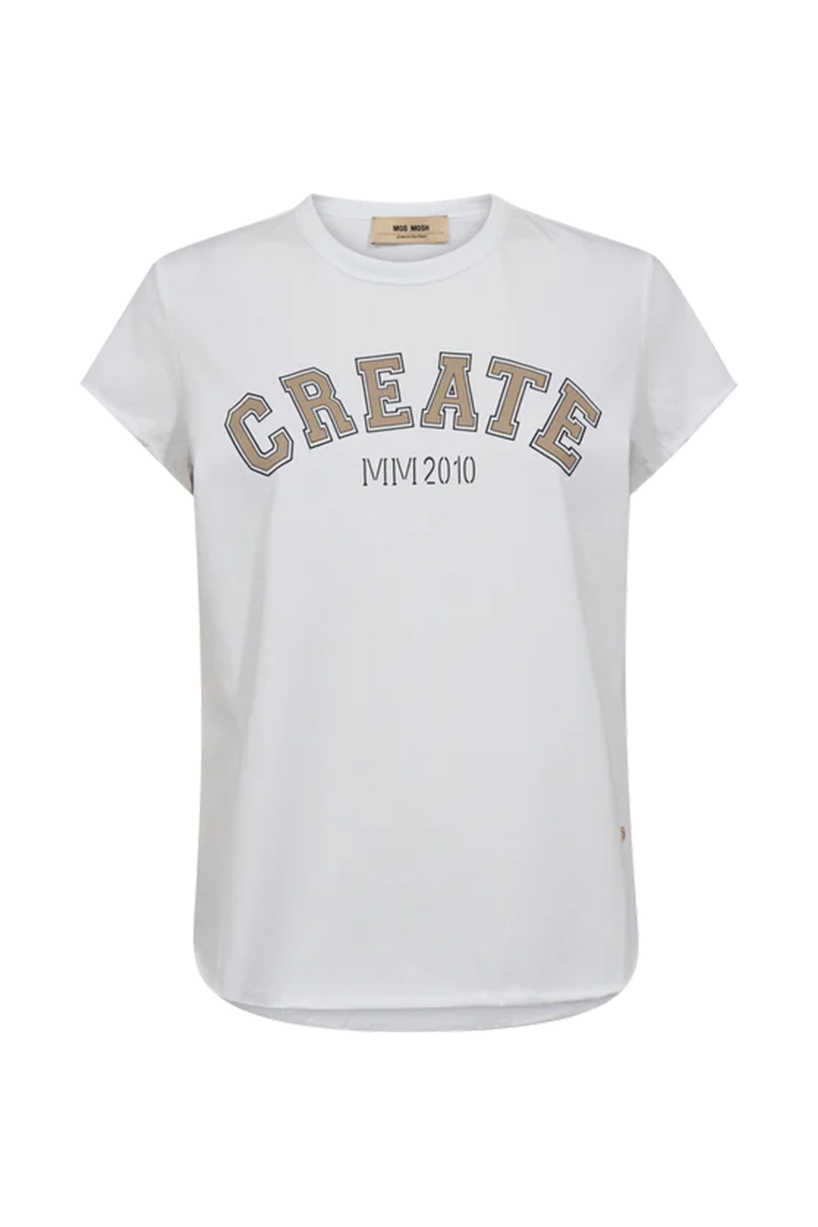 Dames t-shirt korte mouw wit