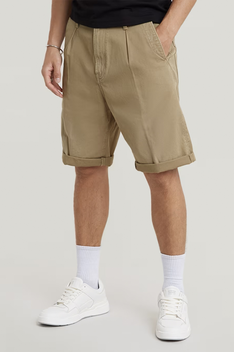 Heren short bruin