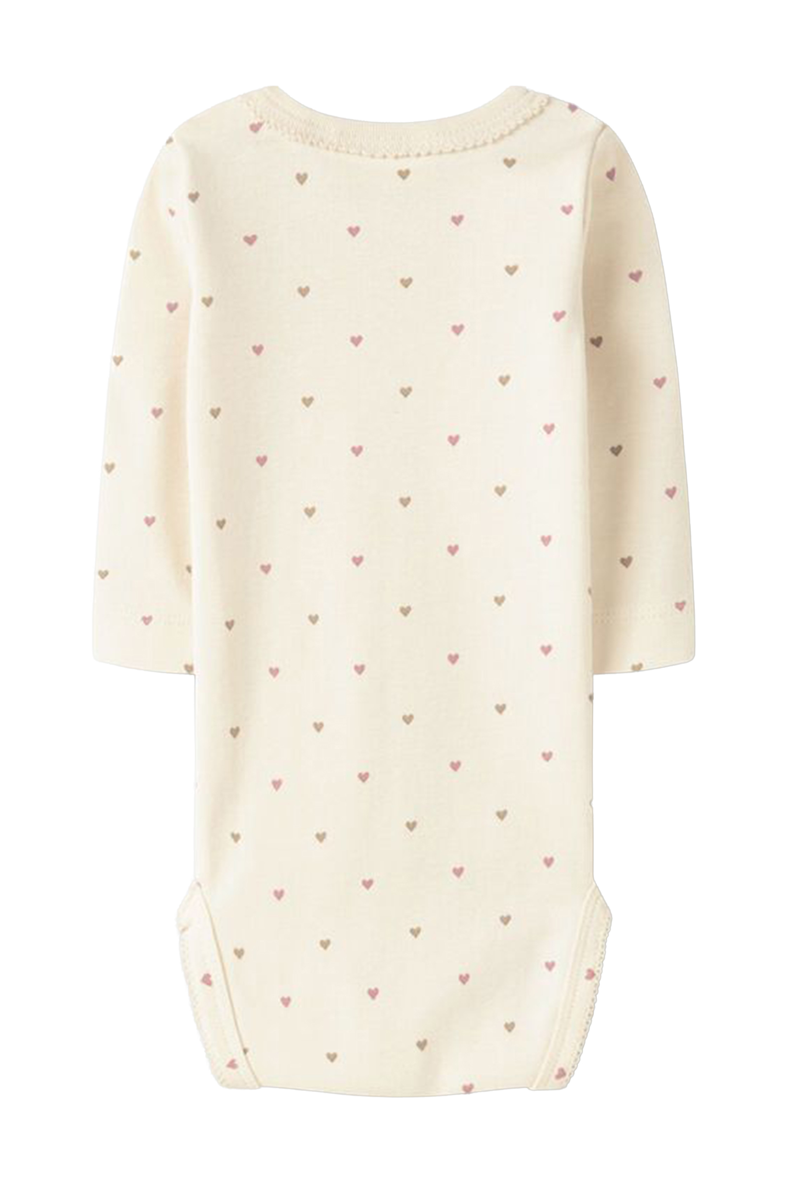 Baby romper lange mouw grijs