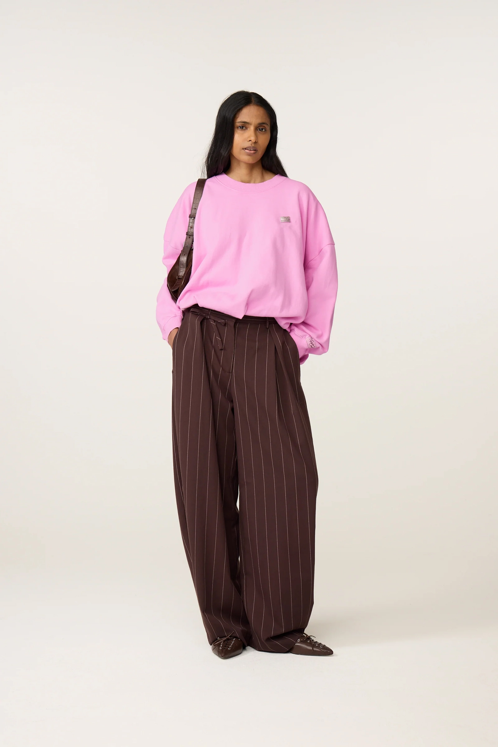 Dames sweater rose