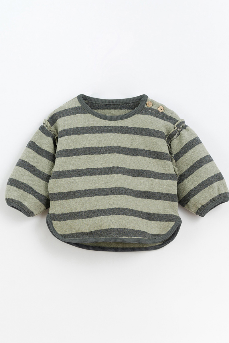 Play Up Striped jersey sweater Groen-1 1