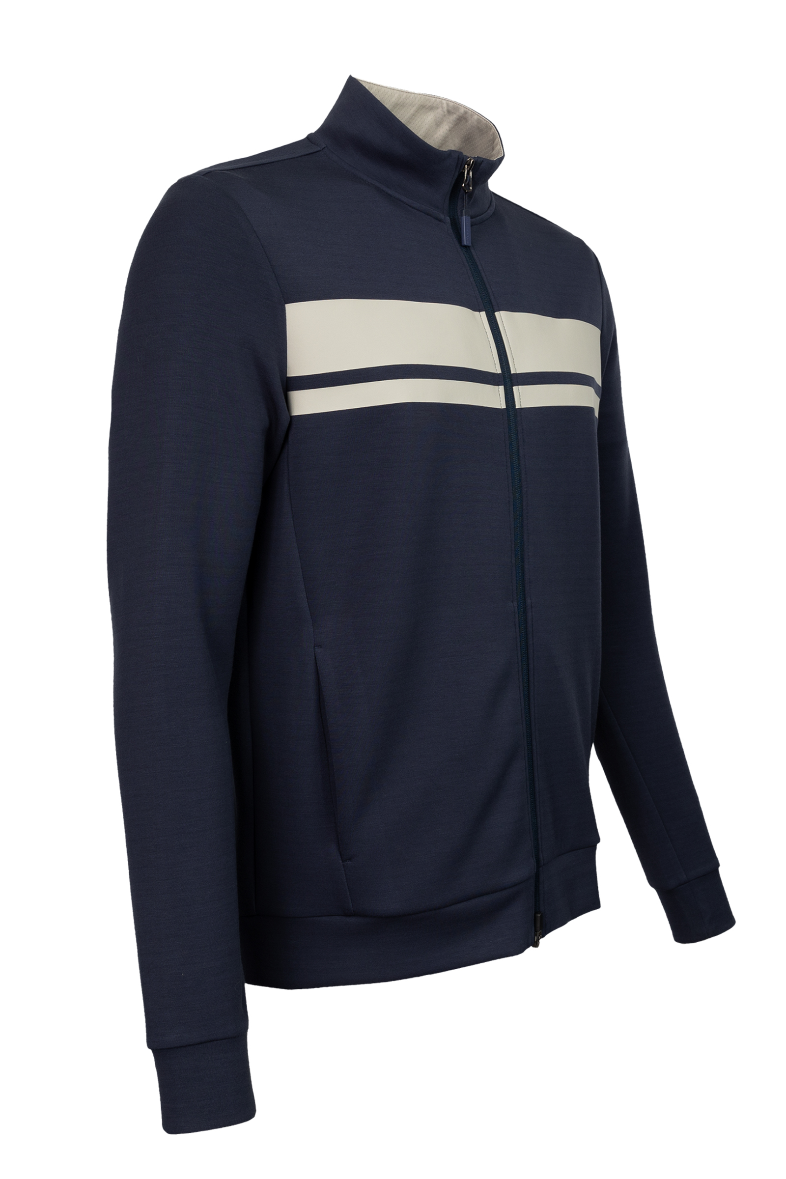 Tennis heren trainingsjack blauw