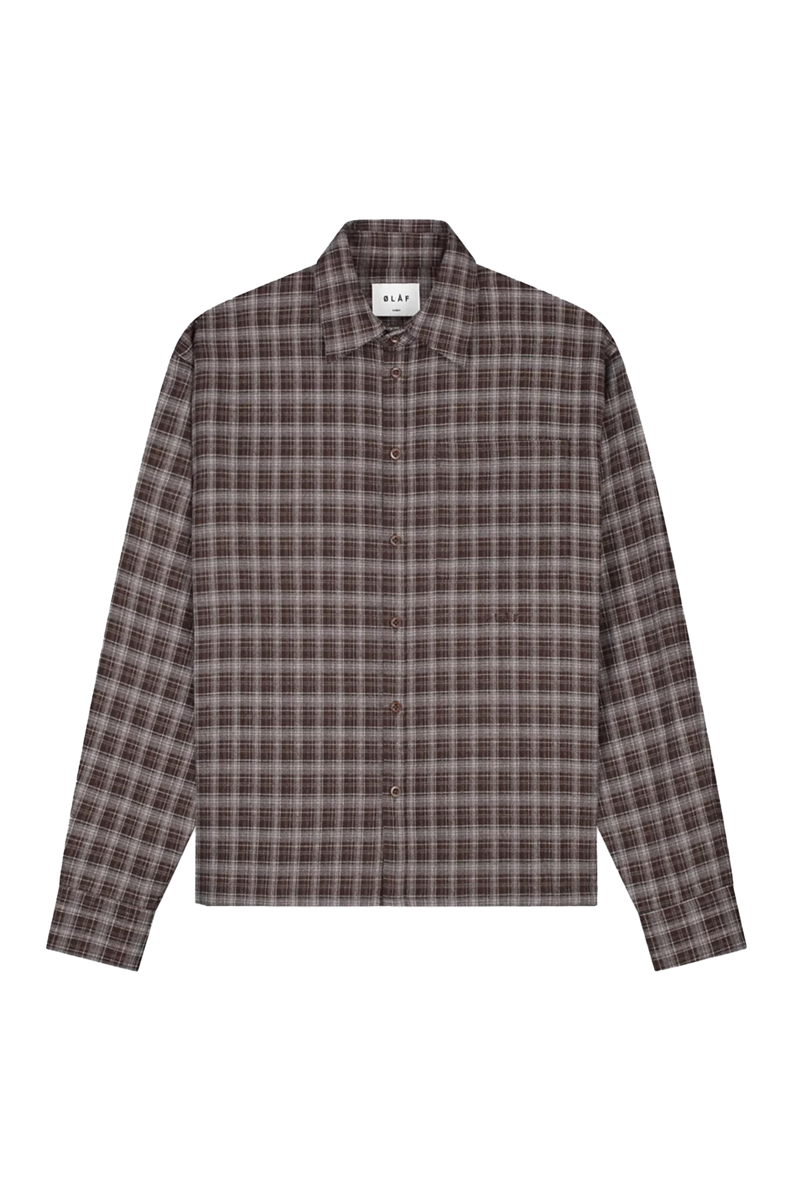 Heren overshirt bruin