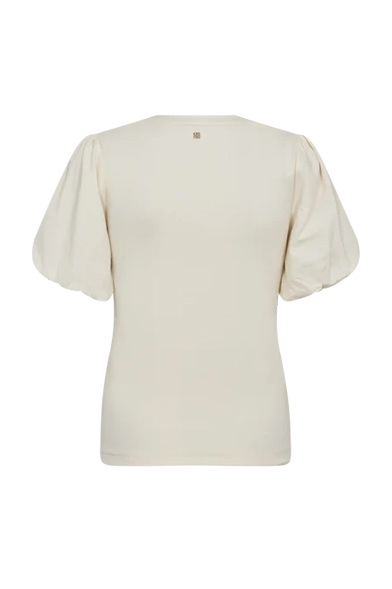 Dames t-shirt korte mouw ecru