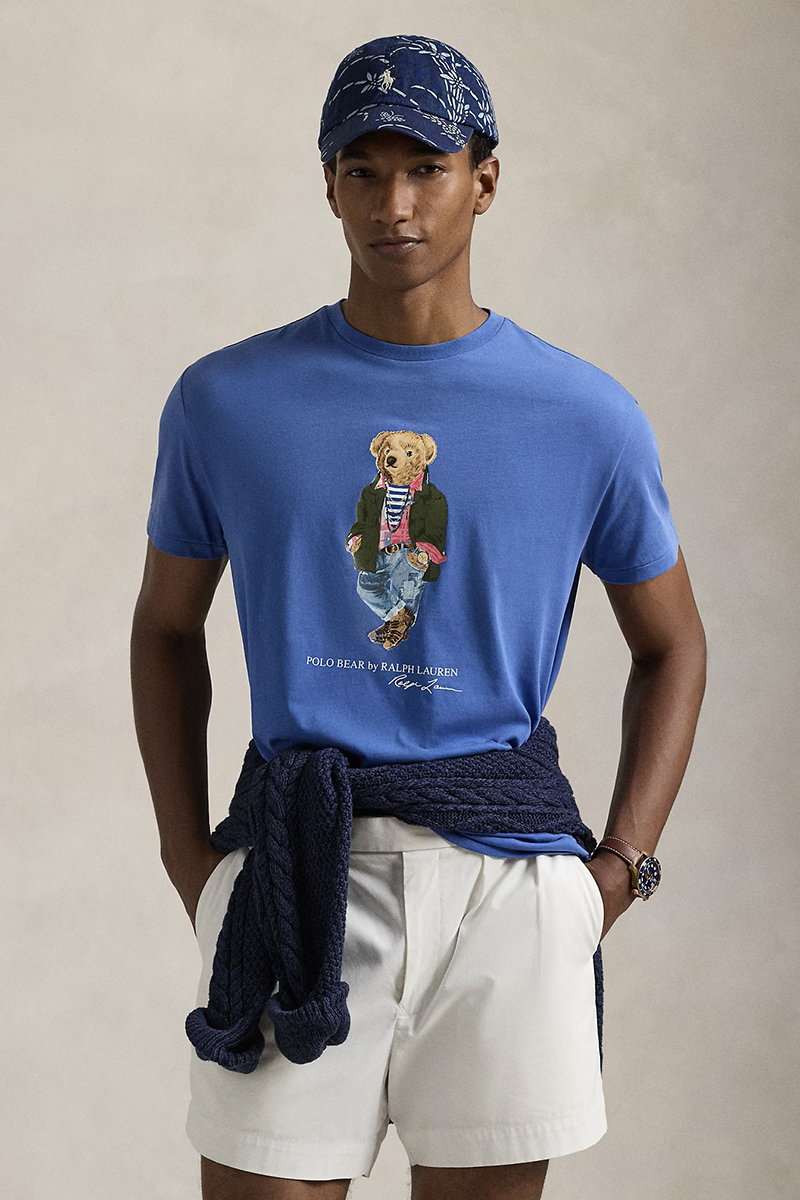 Heren t-shirt kortemouw blauw