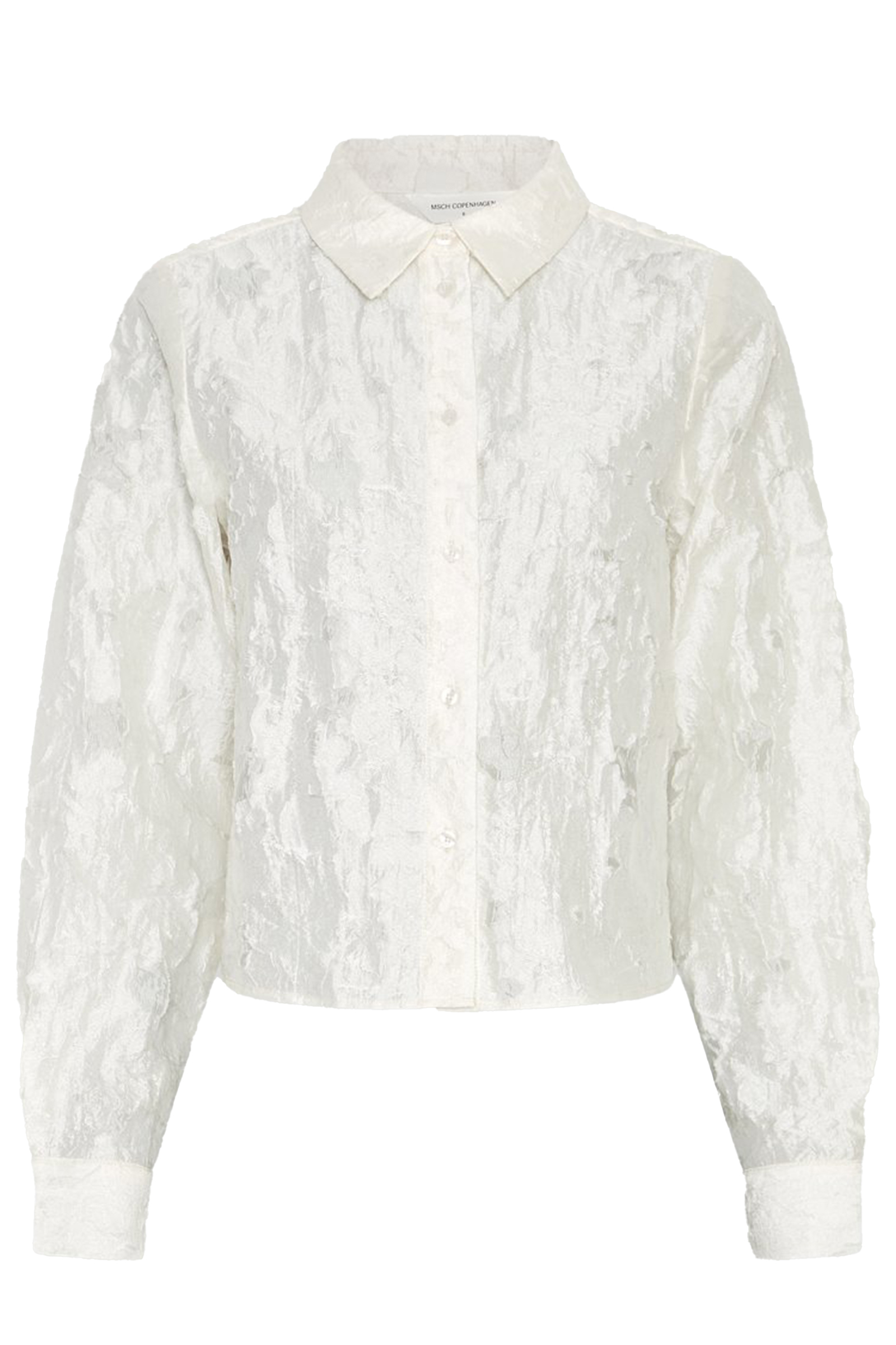 Dames blouse lange mouw wit