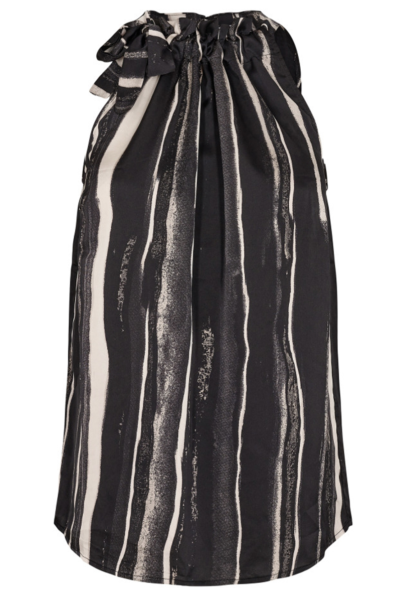 co´couture Bea halternek top Zwart-1 1