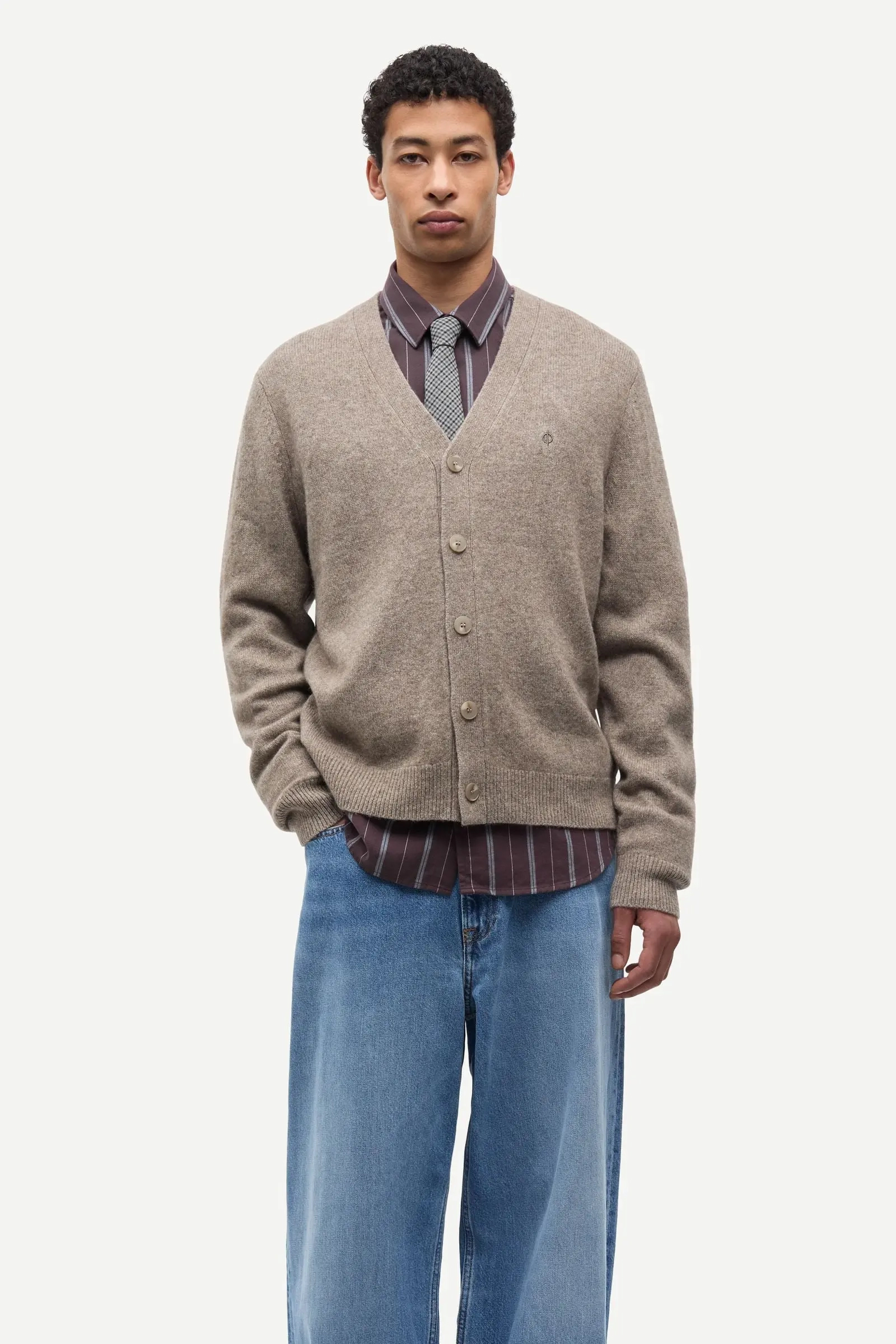 Heren vest bruin