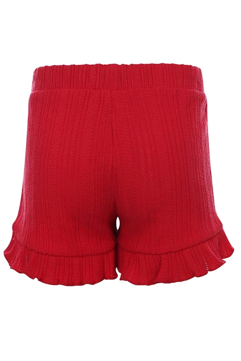 Meisjes short rood