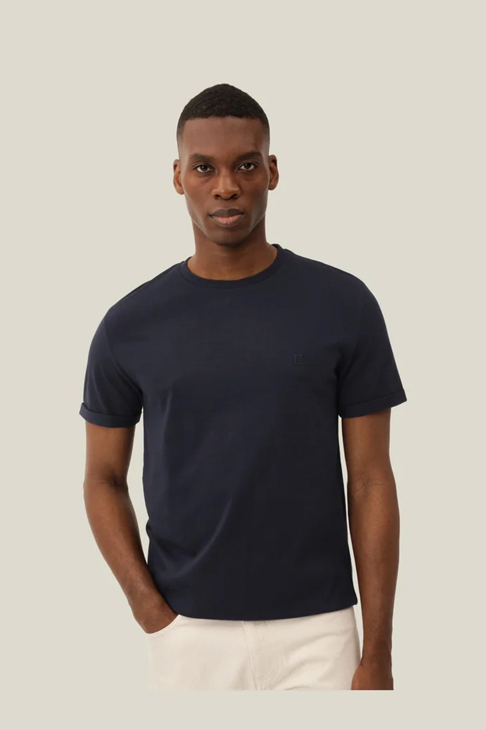 Heren t-shirt kortemouw blauw