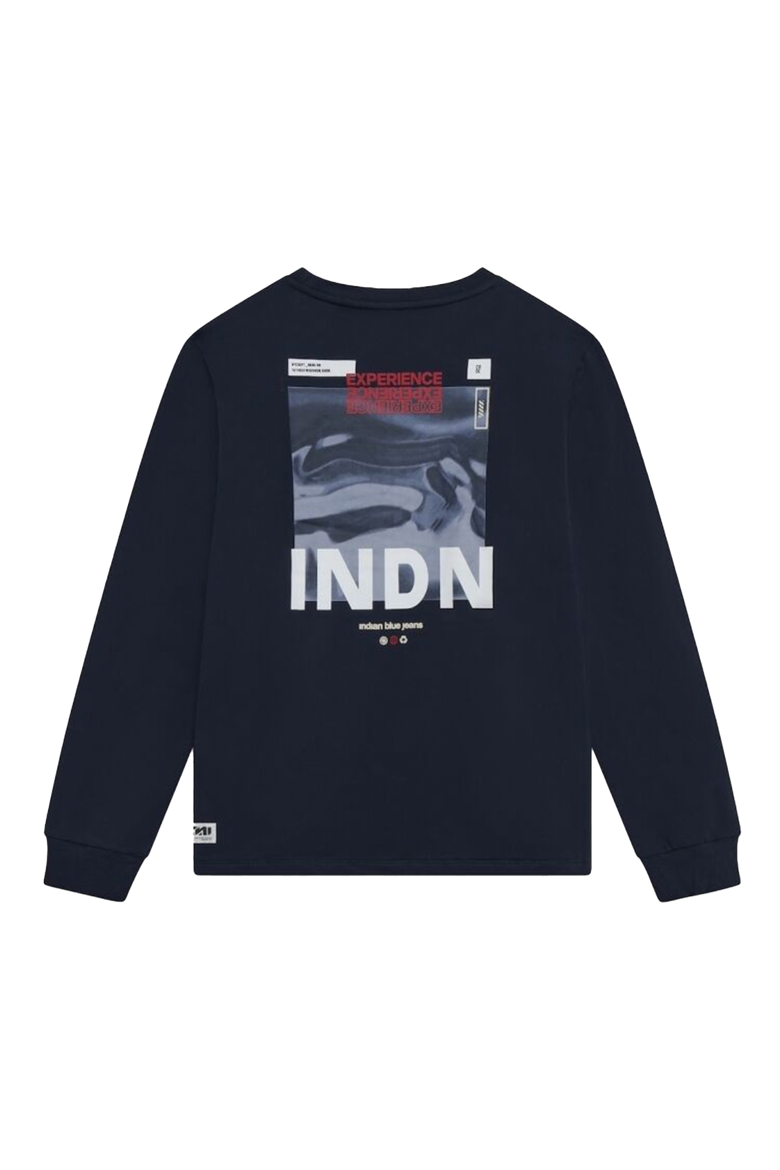 Jongens t-shirt lange mouw blauw