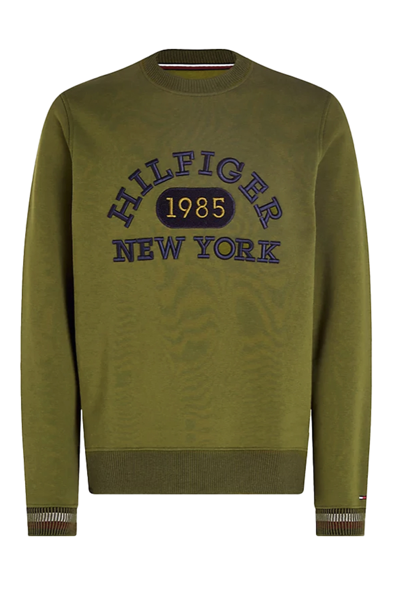 Tommy Hilfiger MONOTYPE COLLEGIATE CREWNECK Groen-1 1