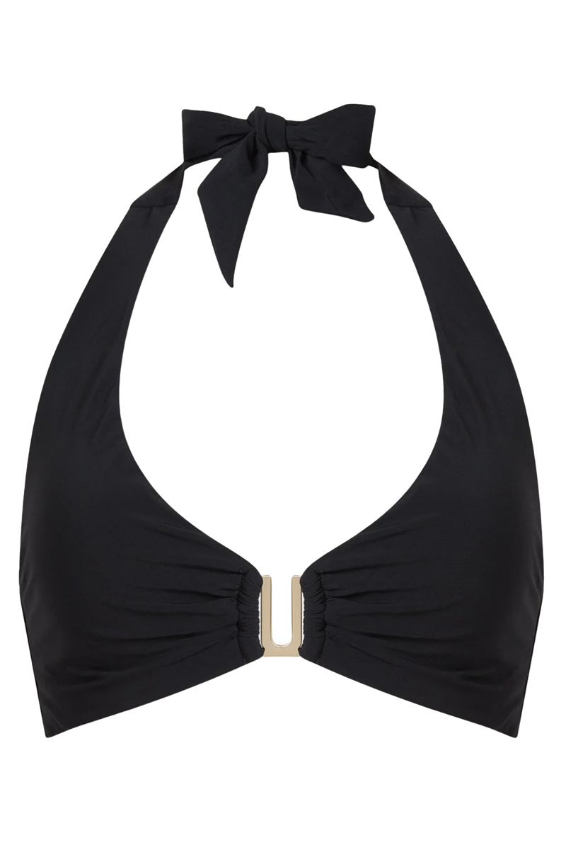 Bad/beach dames bikini top zwart