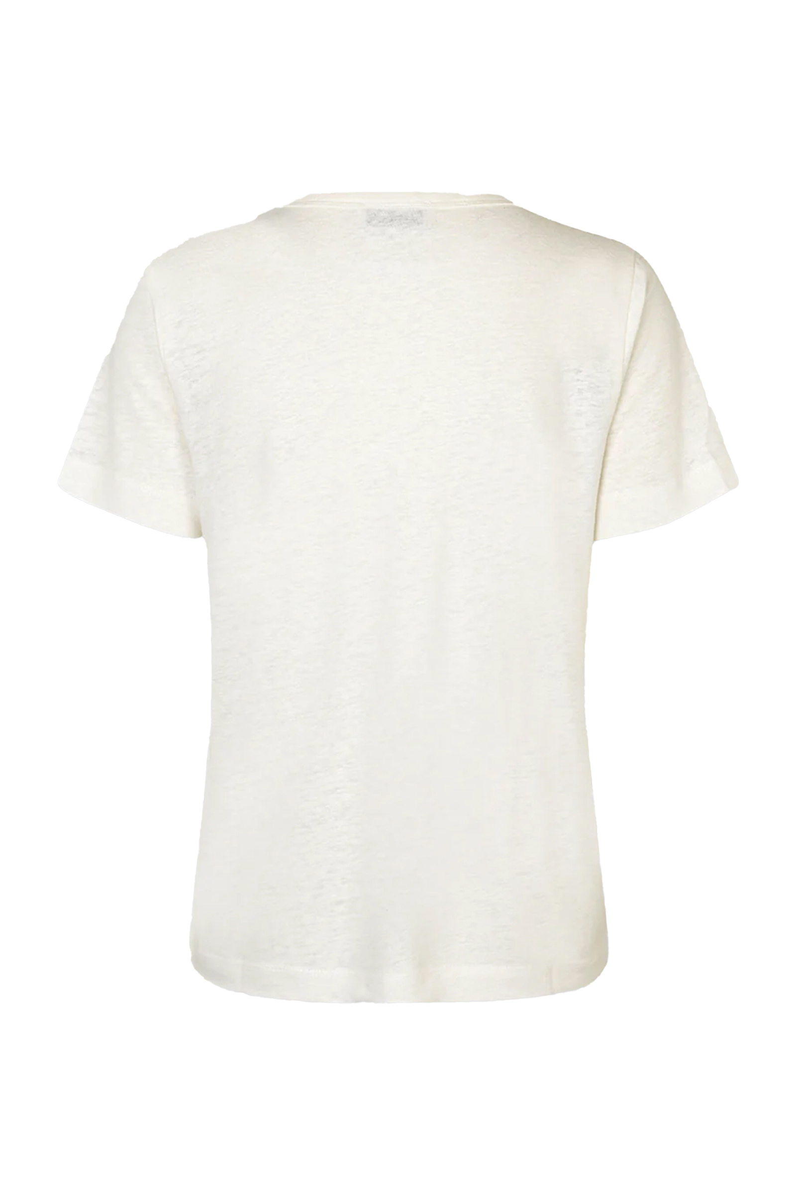 Dames t-shirt korte mouw ecru