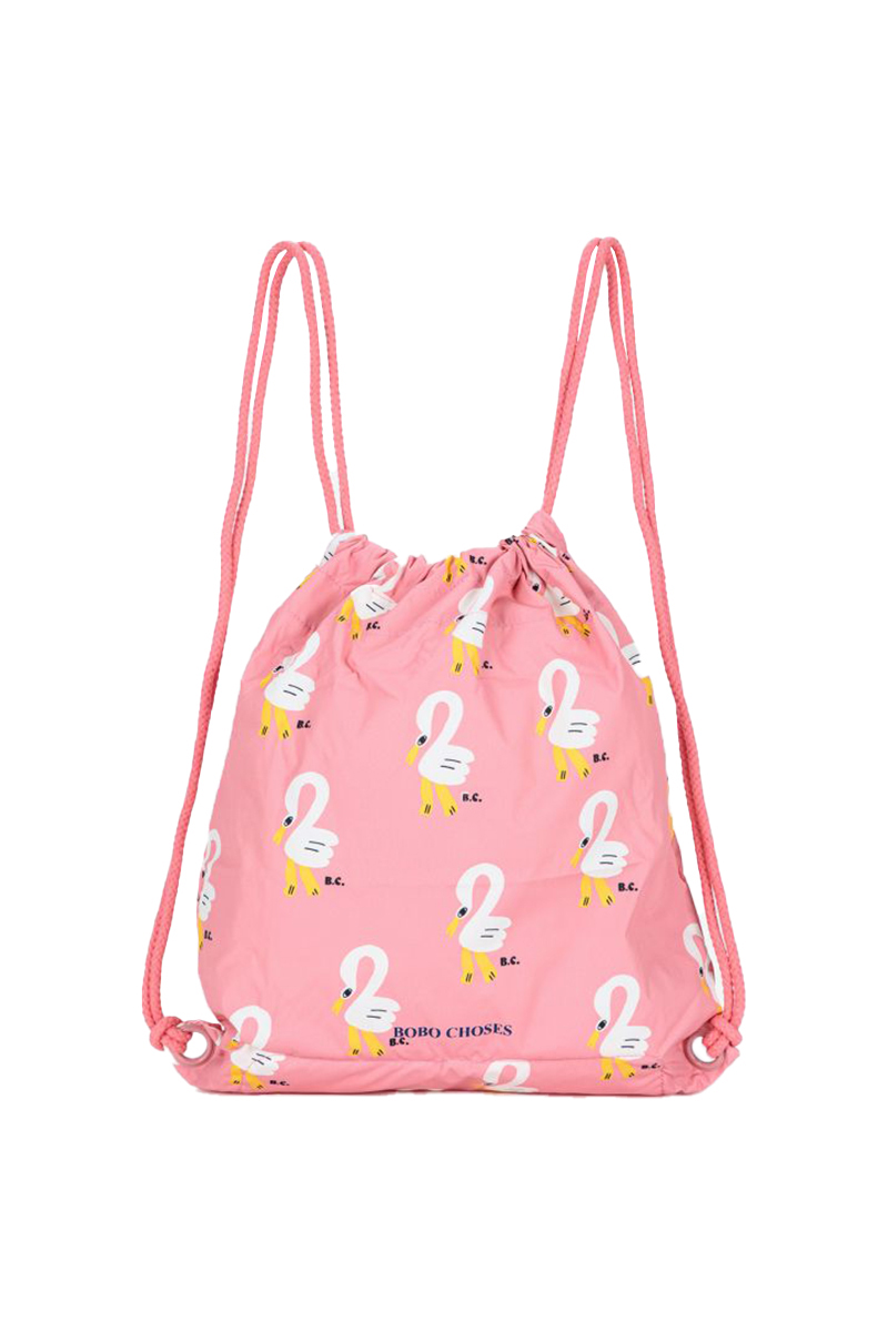 Bobo Choses pelican allover lunchbag Rose-1 1