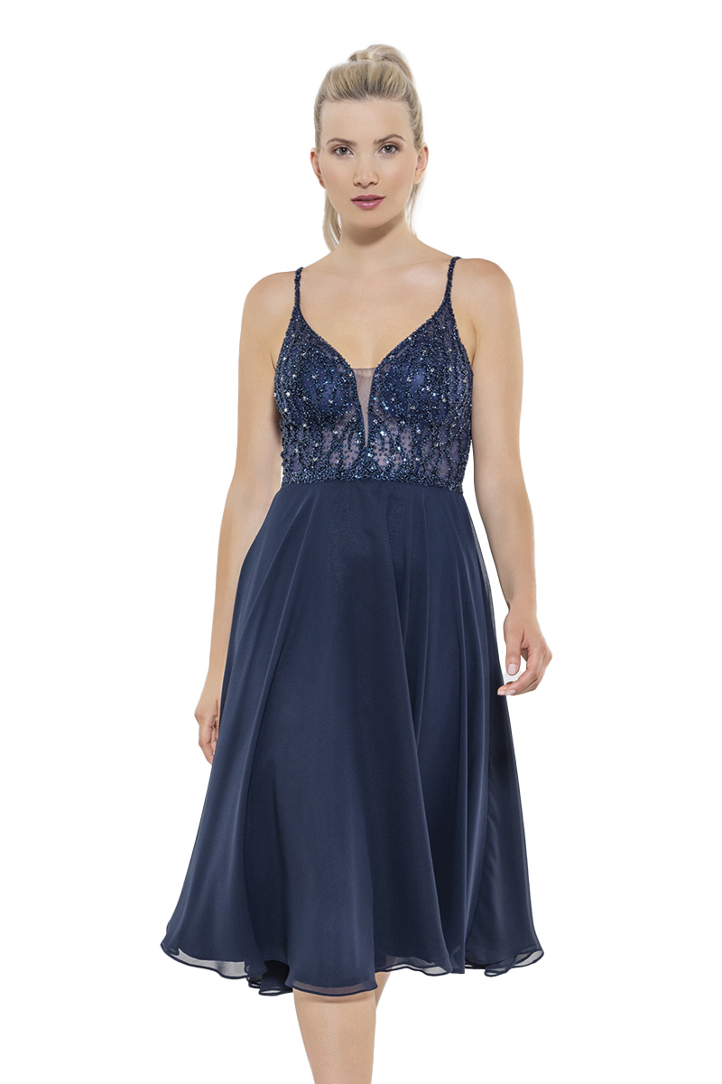 Dames jurk blauw