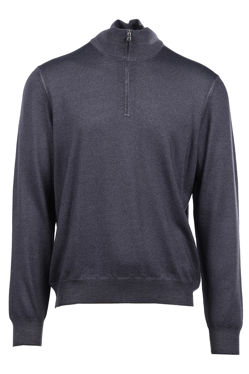 Per Venti MOCK ZIP Blauw-1 1