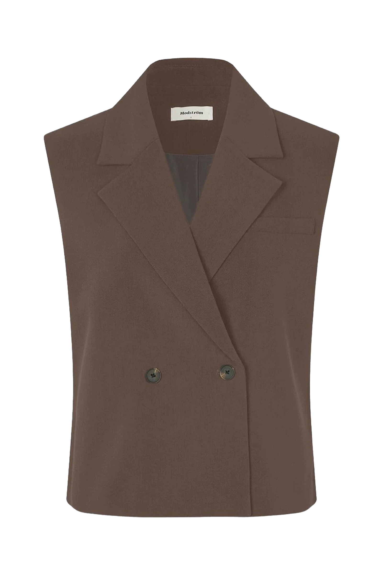 Dames gilet bruin