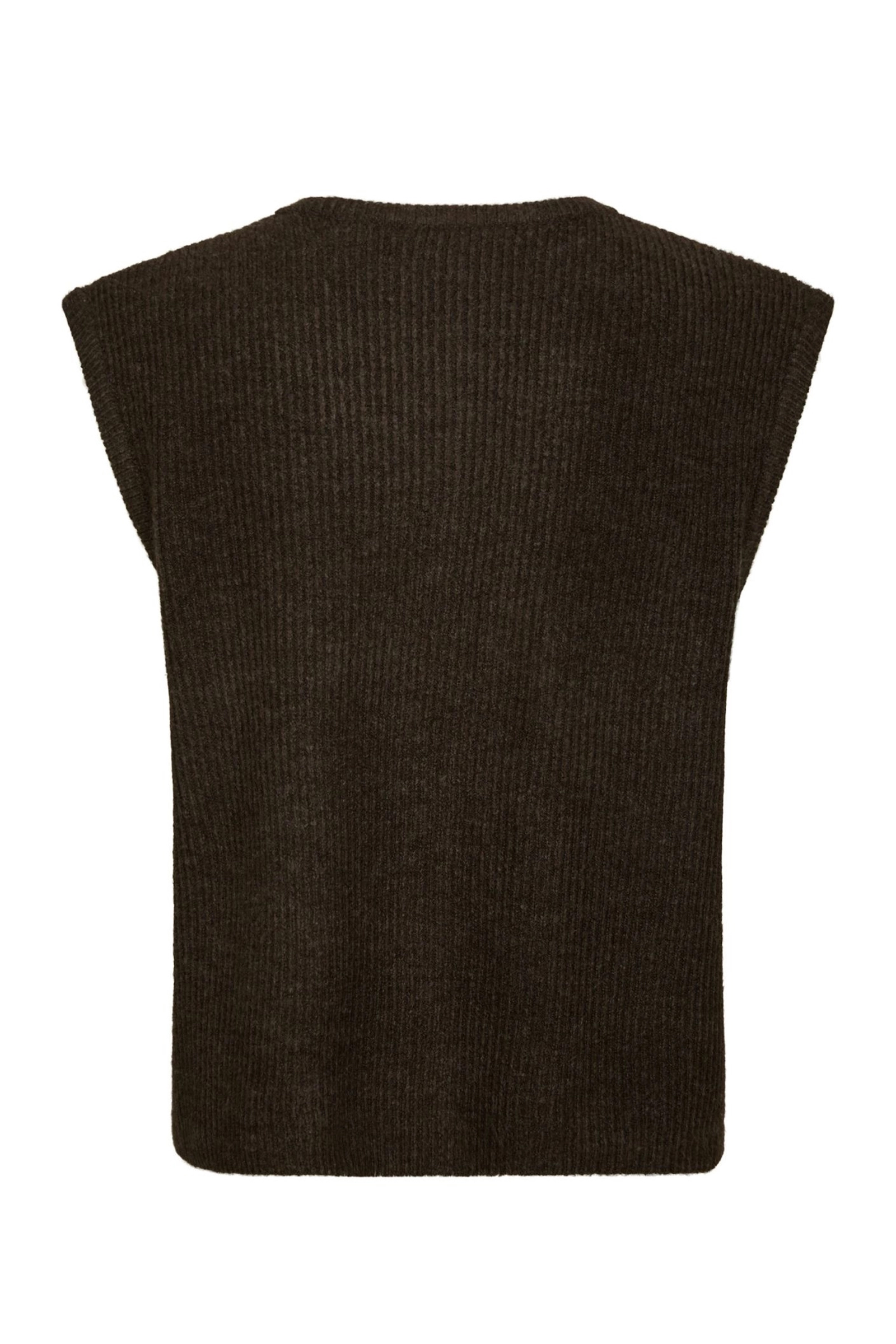 Dames gilet bruin