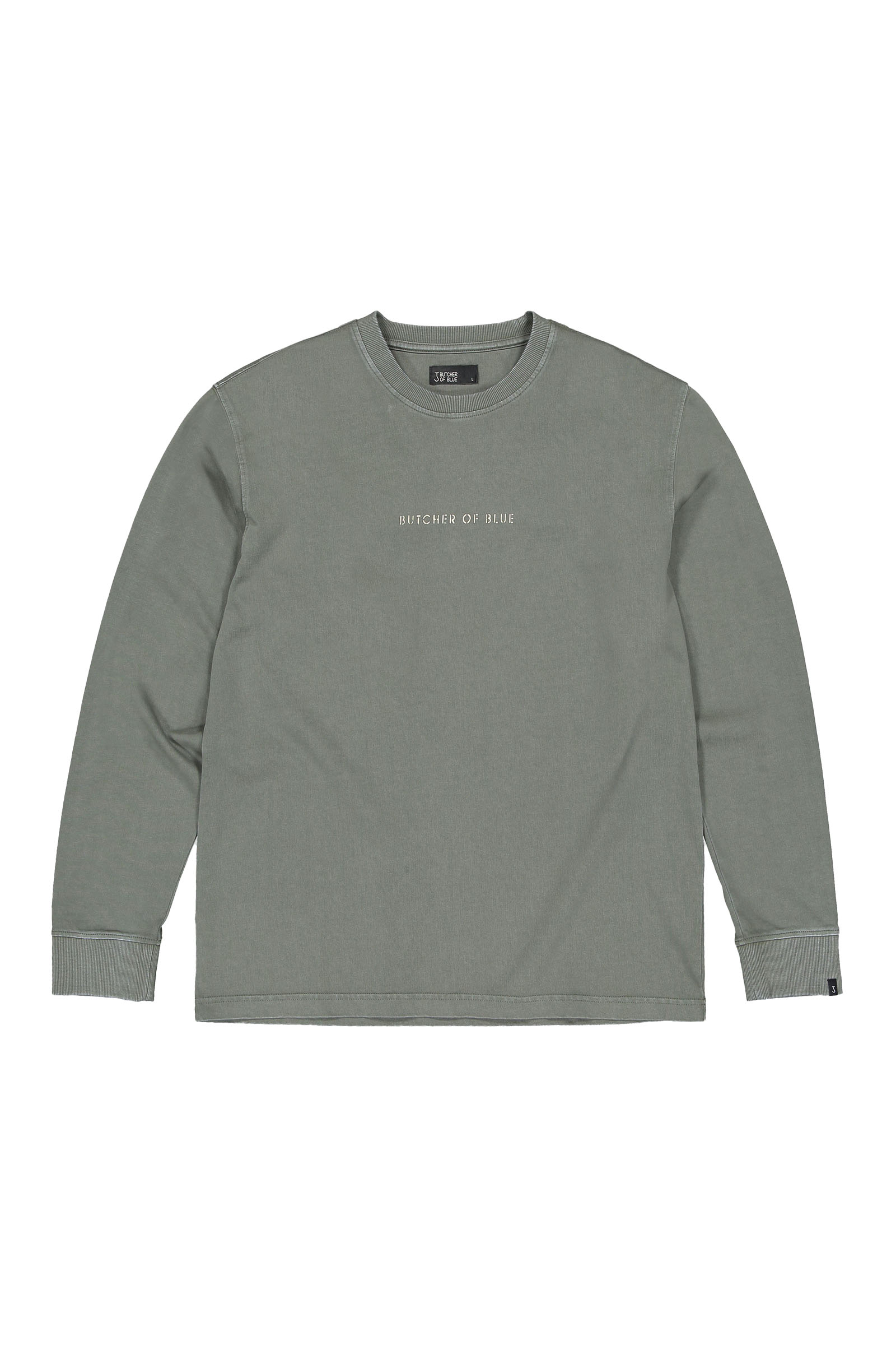 Heren t-shirt lange mouw groen