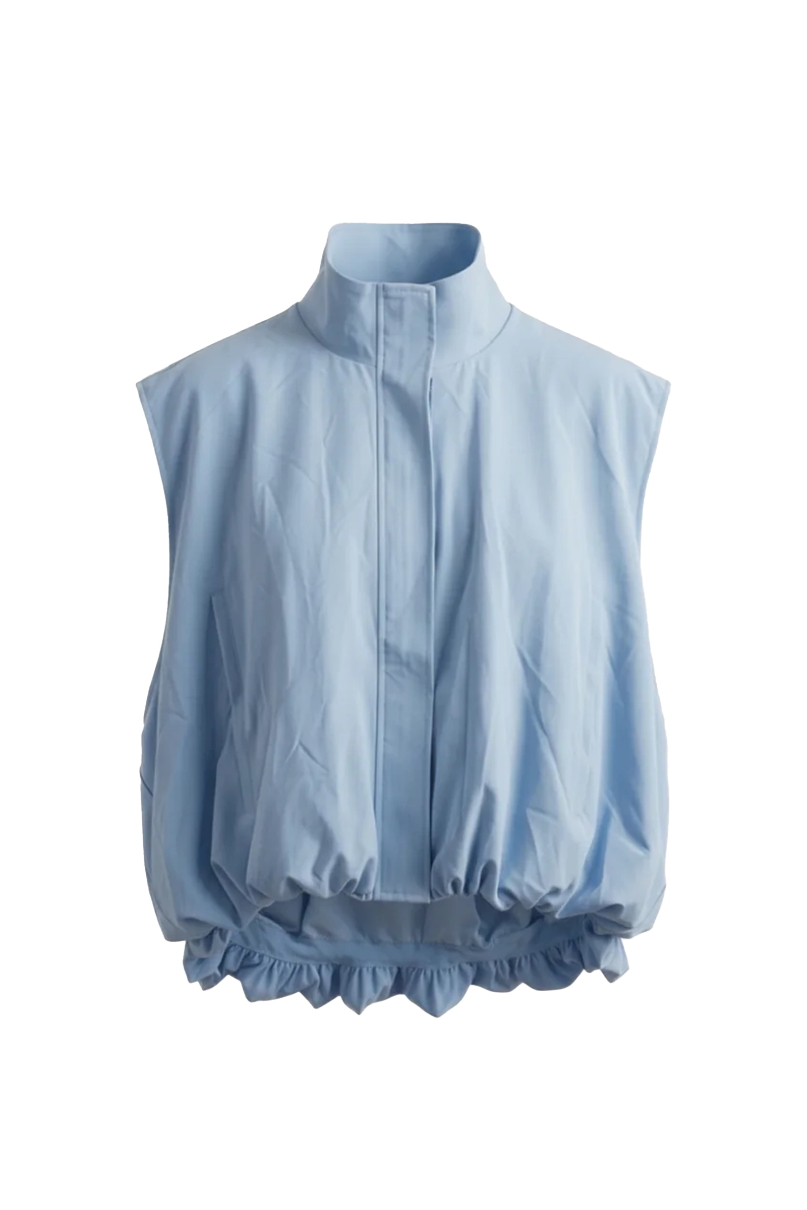 Dames blouse korte mouw blauw