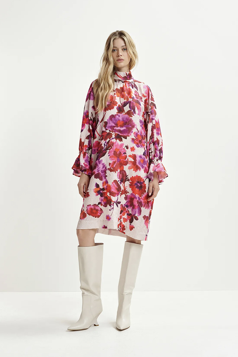 Dames jurk rose