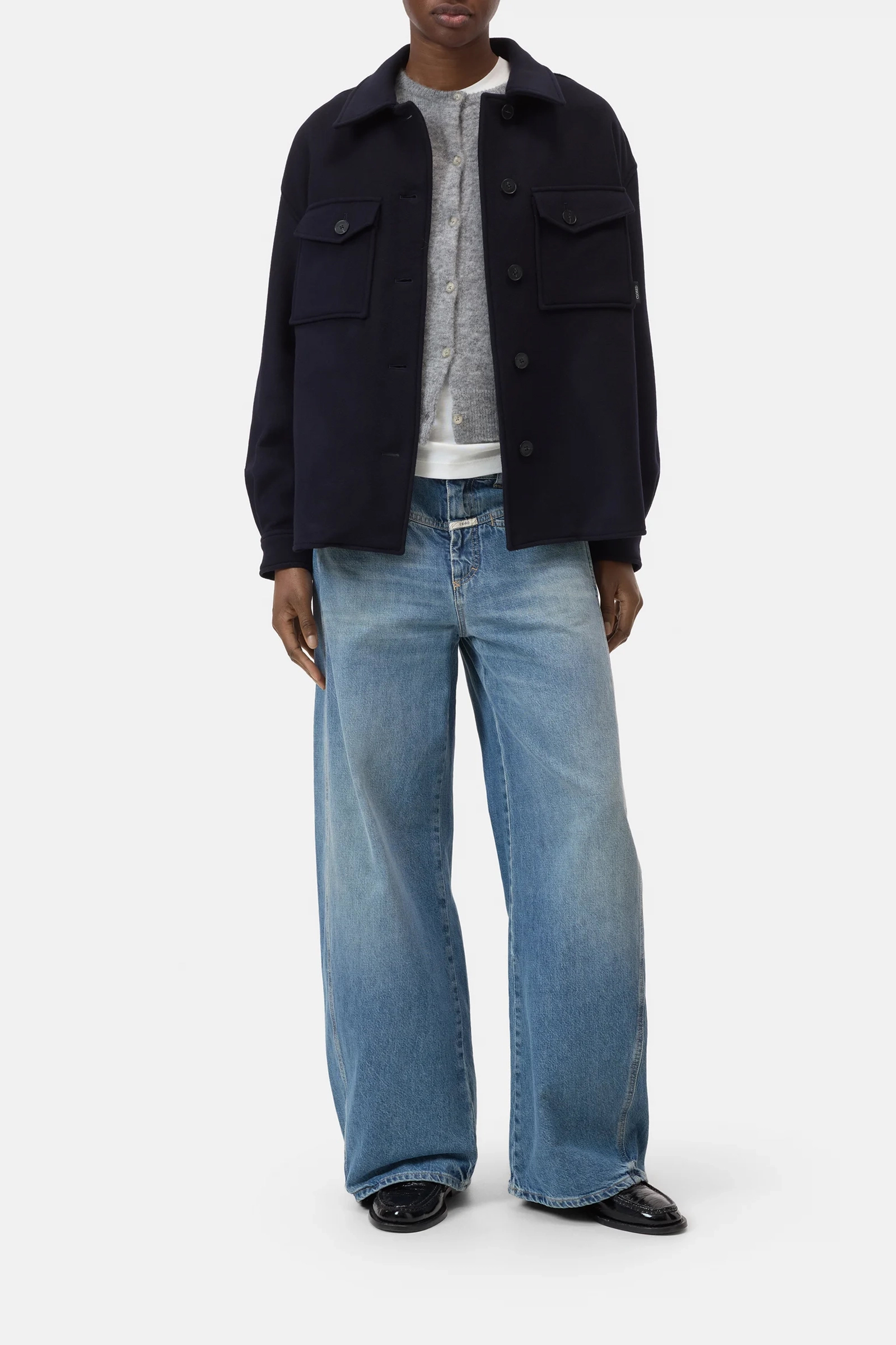 Dames jas blauw