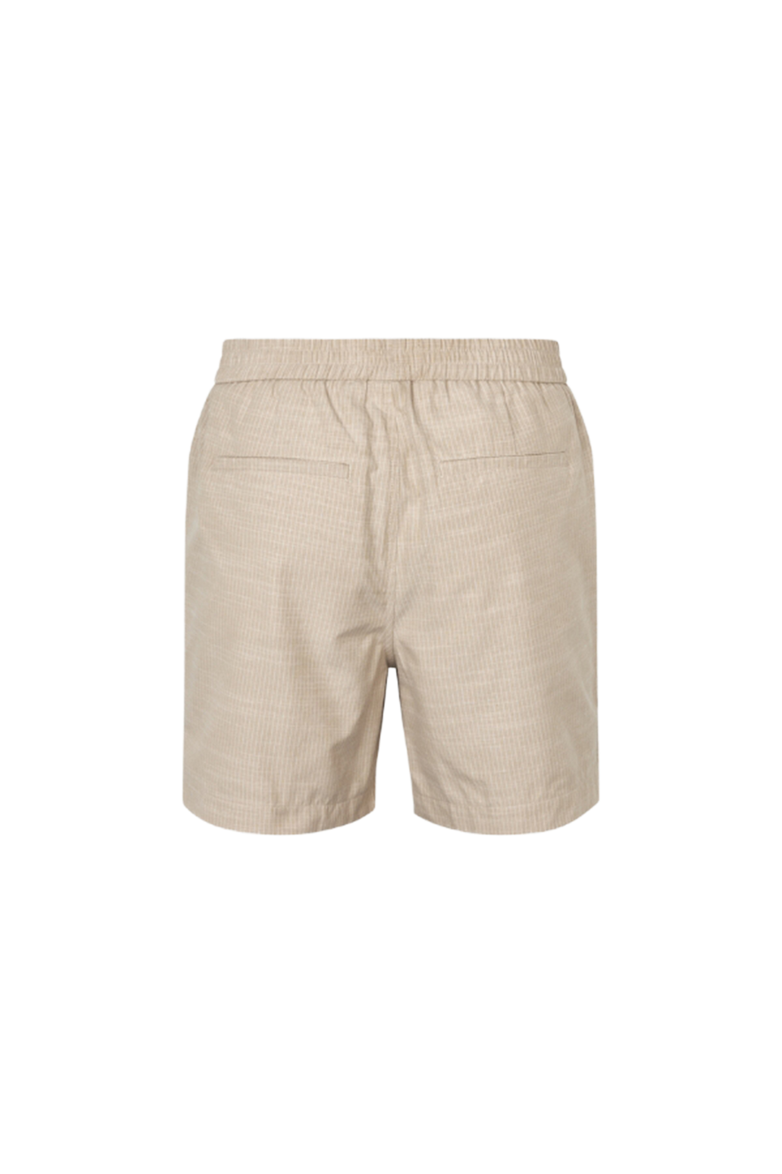 Heren short ecru
