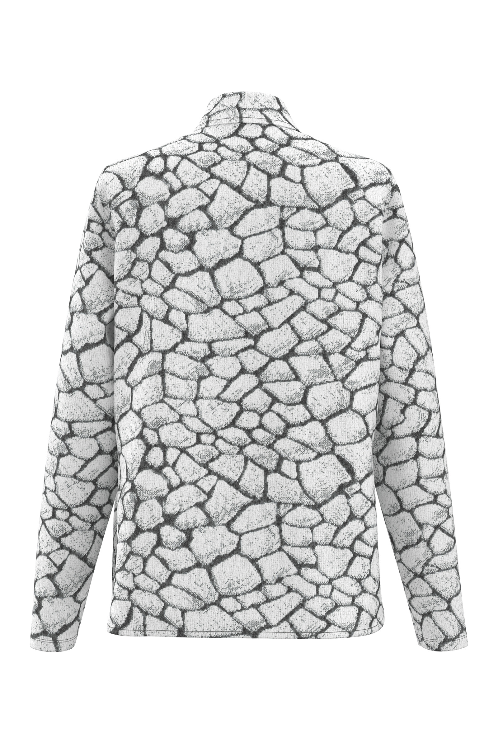 Dames blouse lange mouw grijs