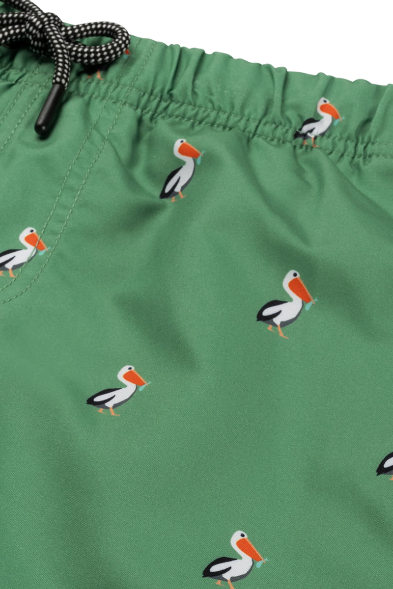 Bad/beach jongens zwemshort groen