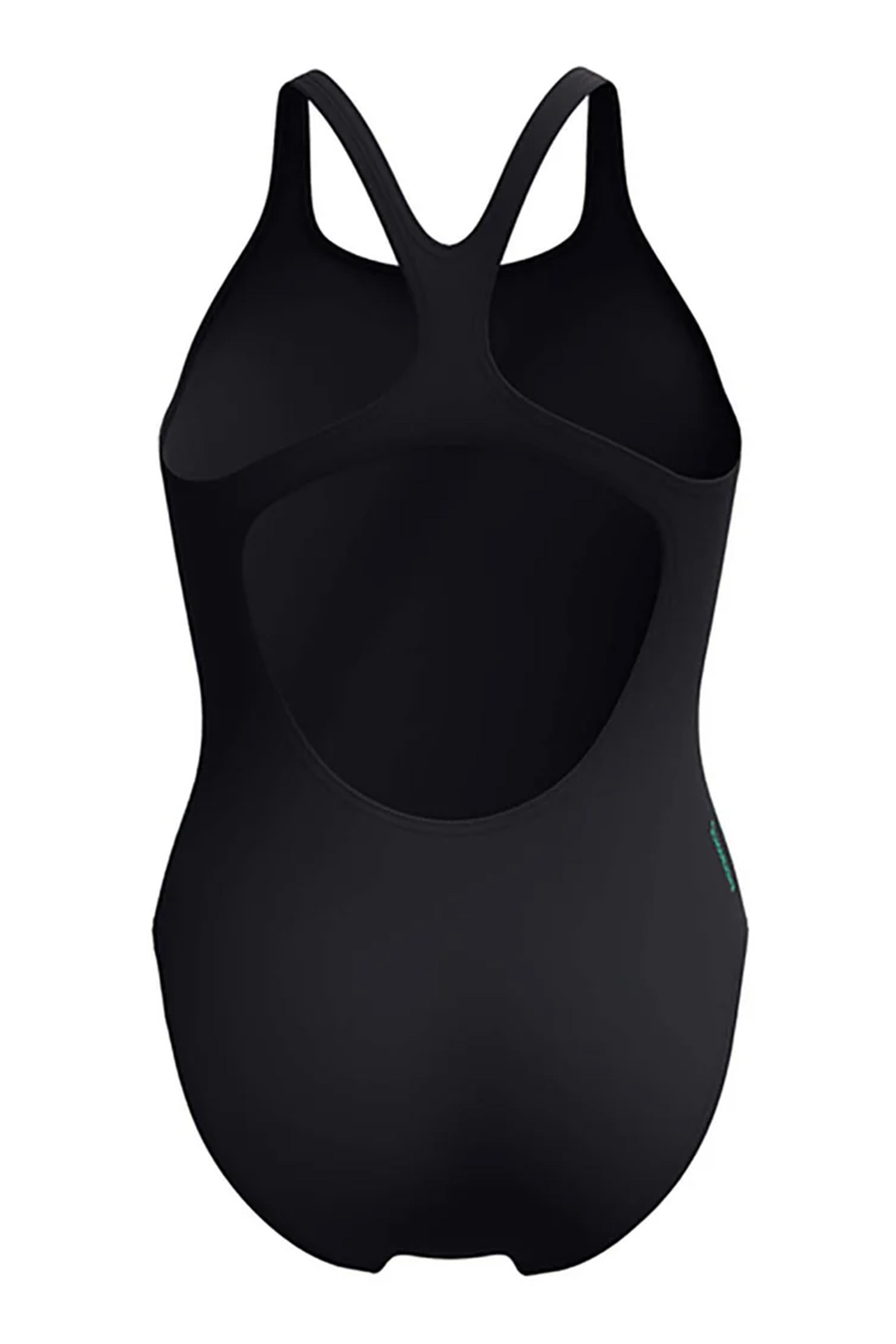 Bad/beach dames badpak sport zwart