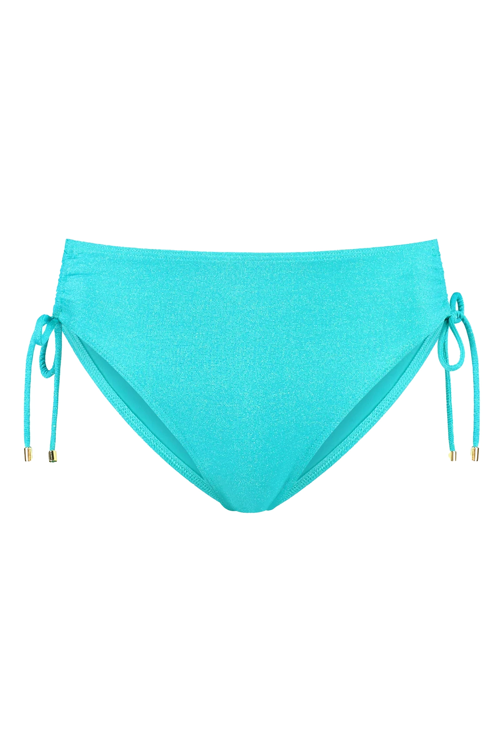 Bad/beach dames bikini slip blauw