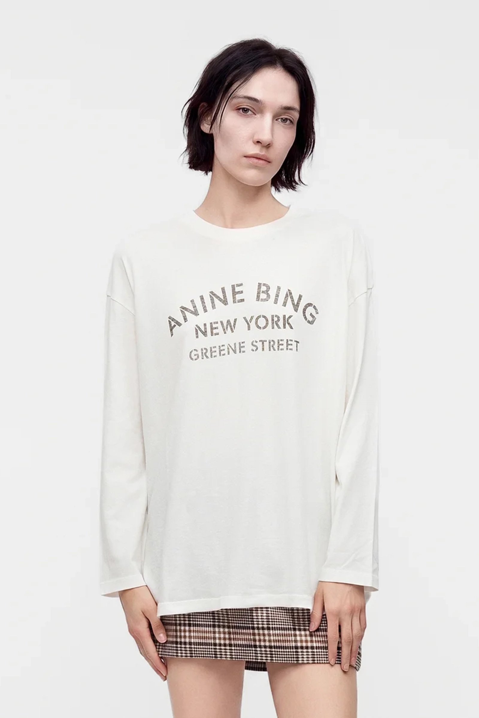 Dames t-shirt korte mouw ecru