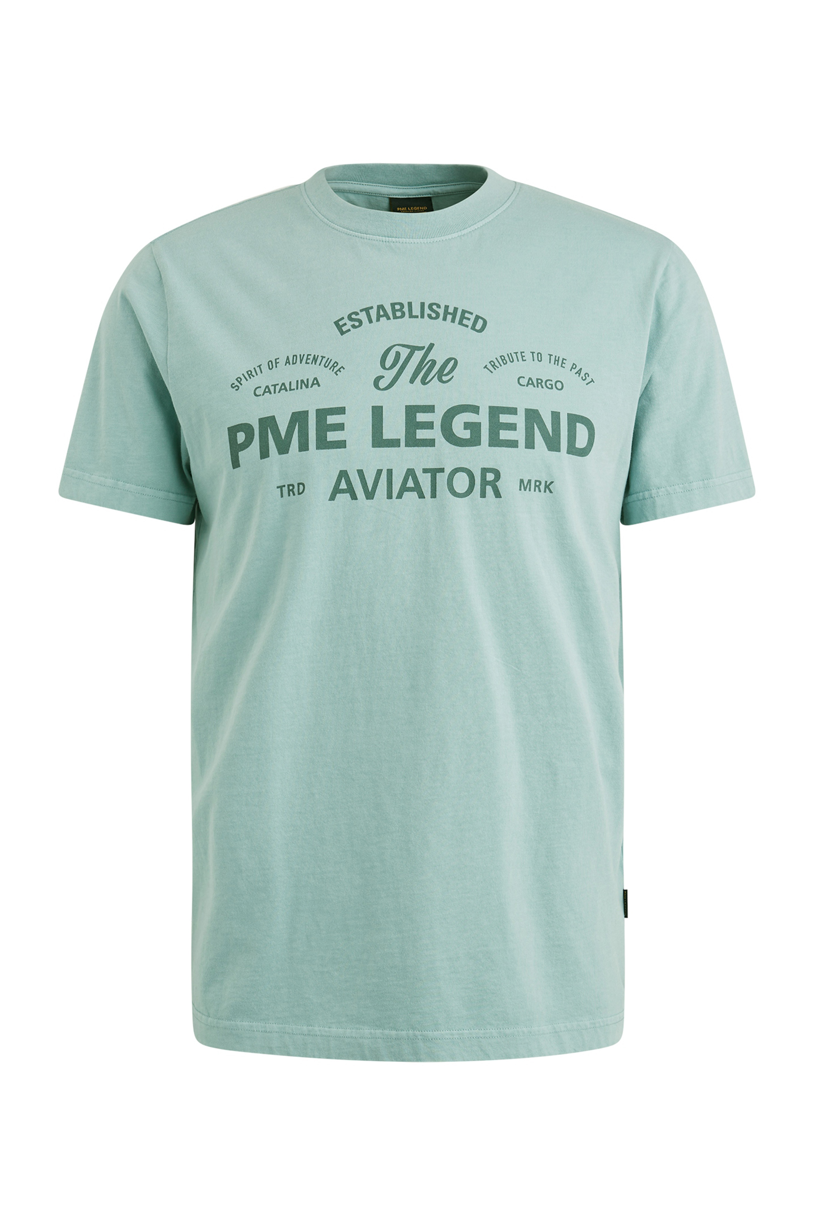 Heren t-shirt kortemouw blauw