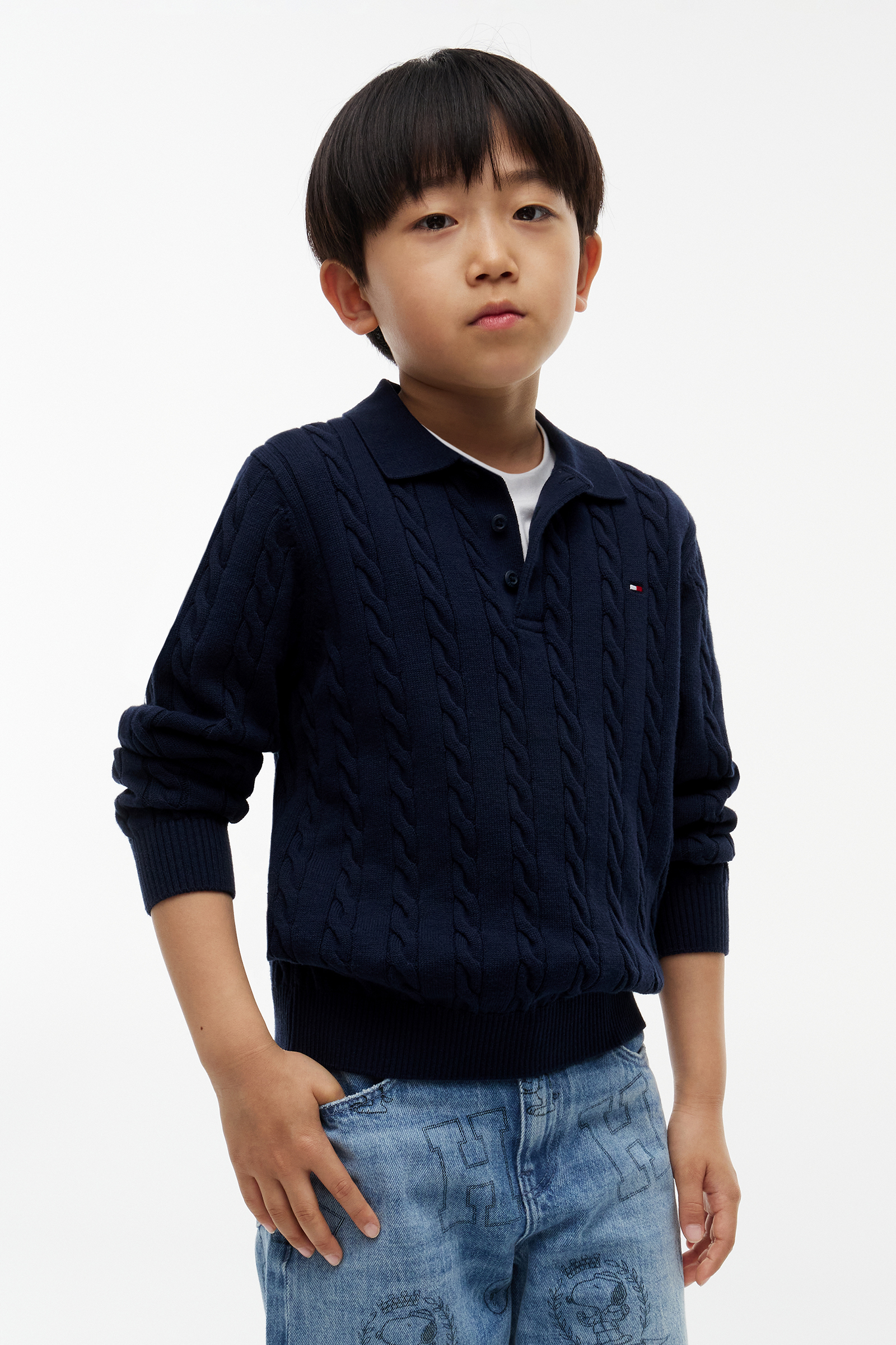 Jongens sweater blauw