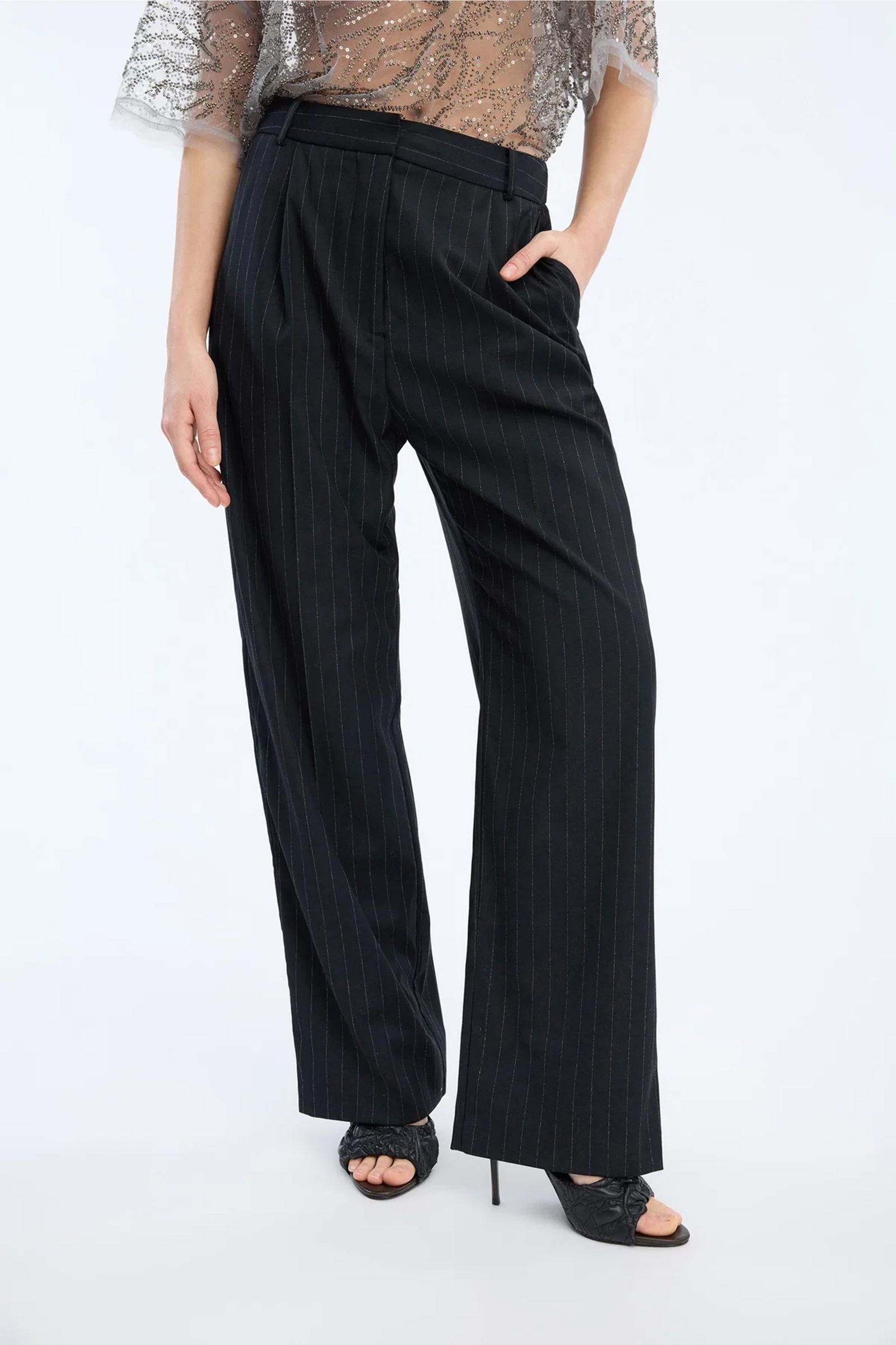 Dames broek blauw