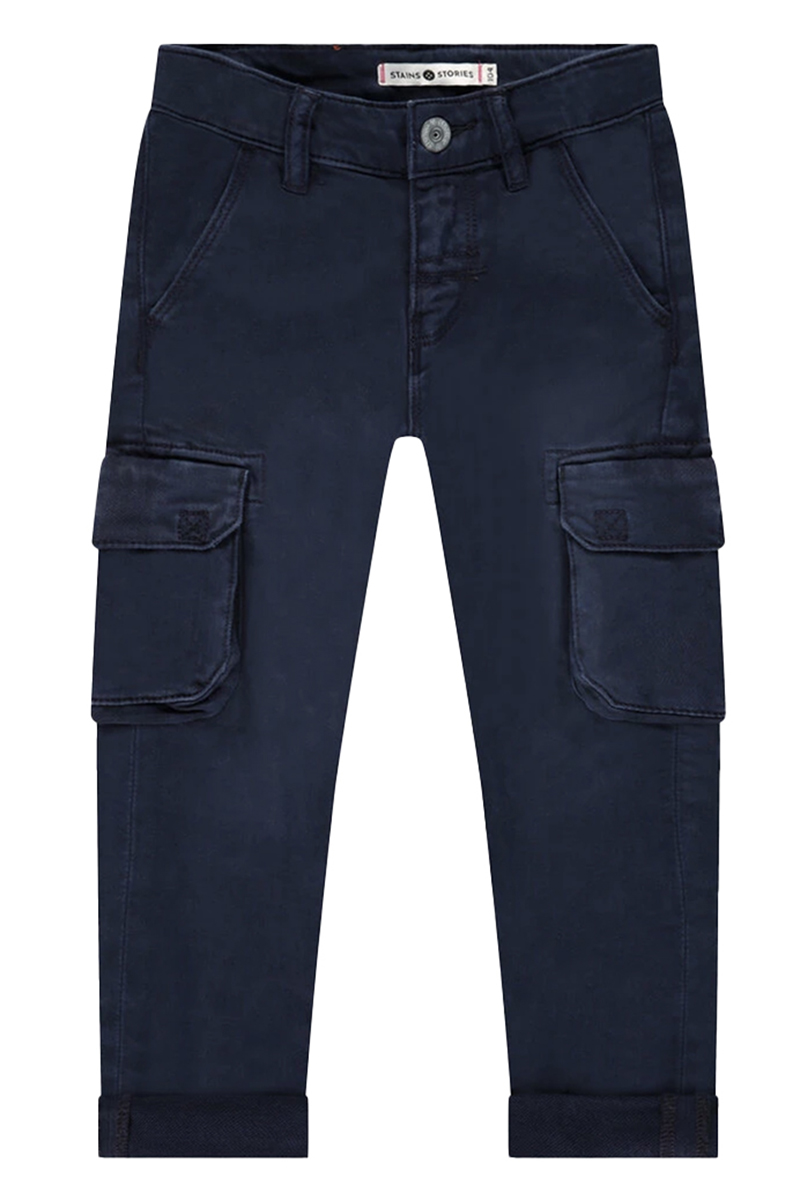 Stains and Stories Boys workerpants Blauw-1 1