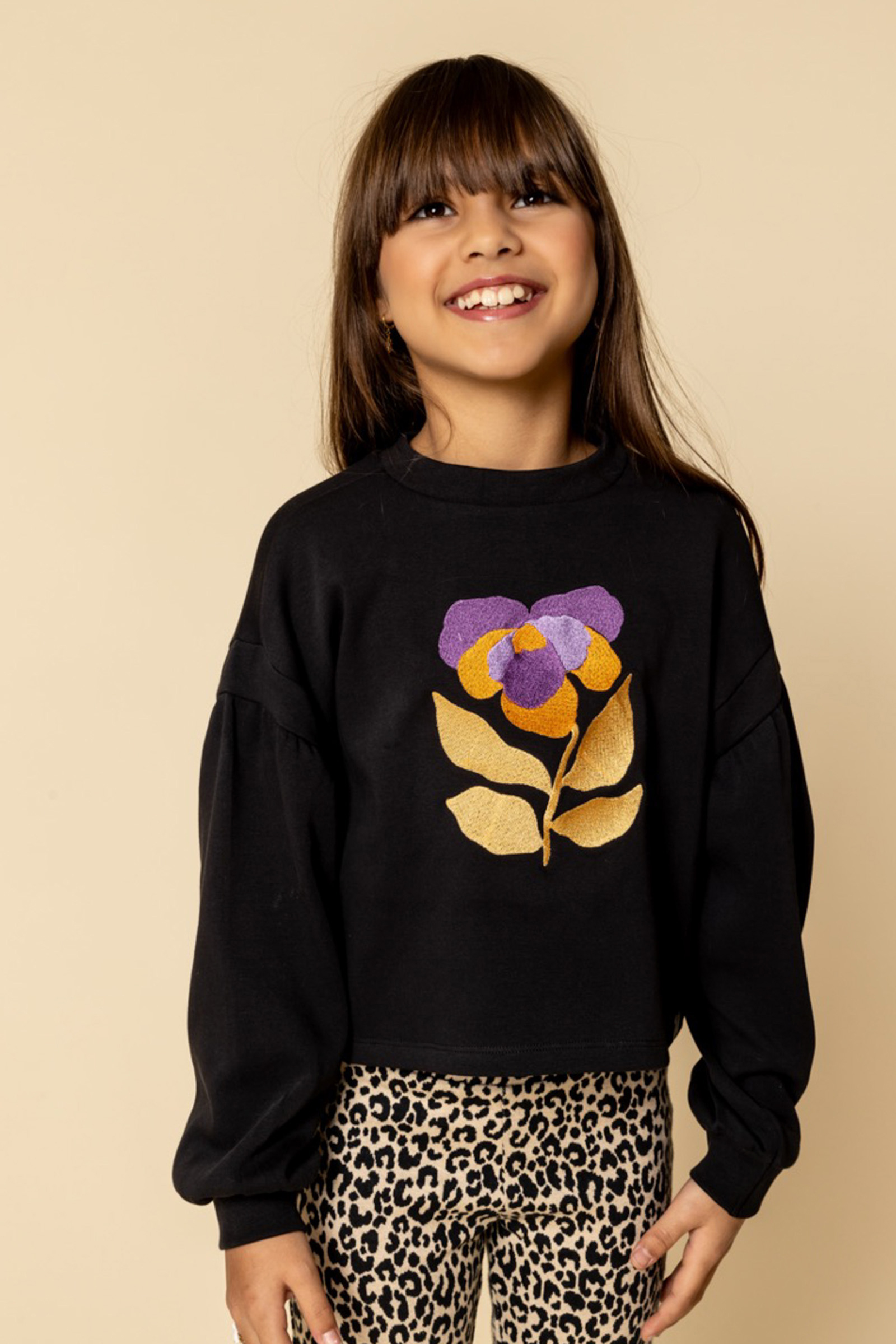 Meisjes sweater grijs