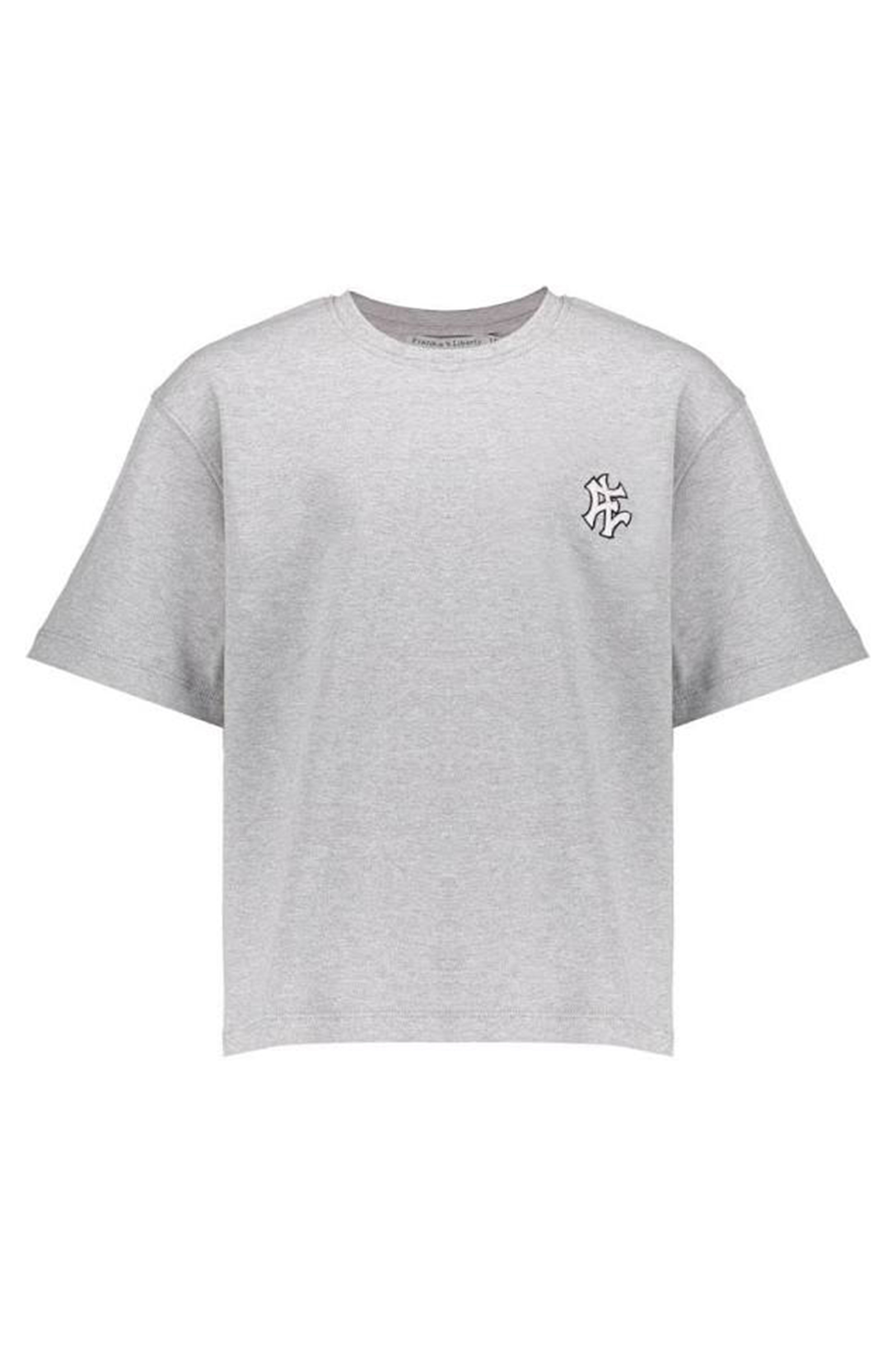 Meisjes t-shirt korte mouw grijs