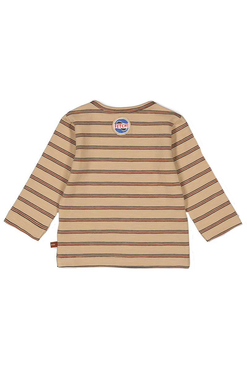 Baby t-shirt lange mouw bruin