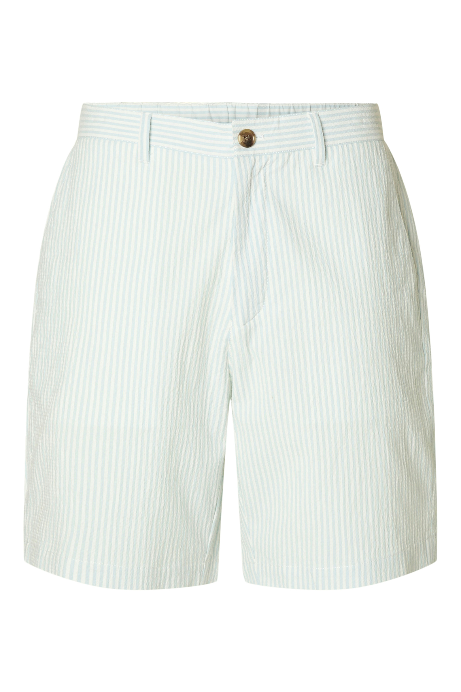 Selected SLHREGULAR-KARL SEERSUCKER SHORTS N 298145002-Winter Sky/W. EGRET 1