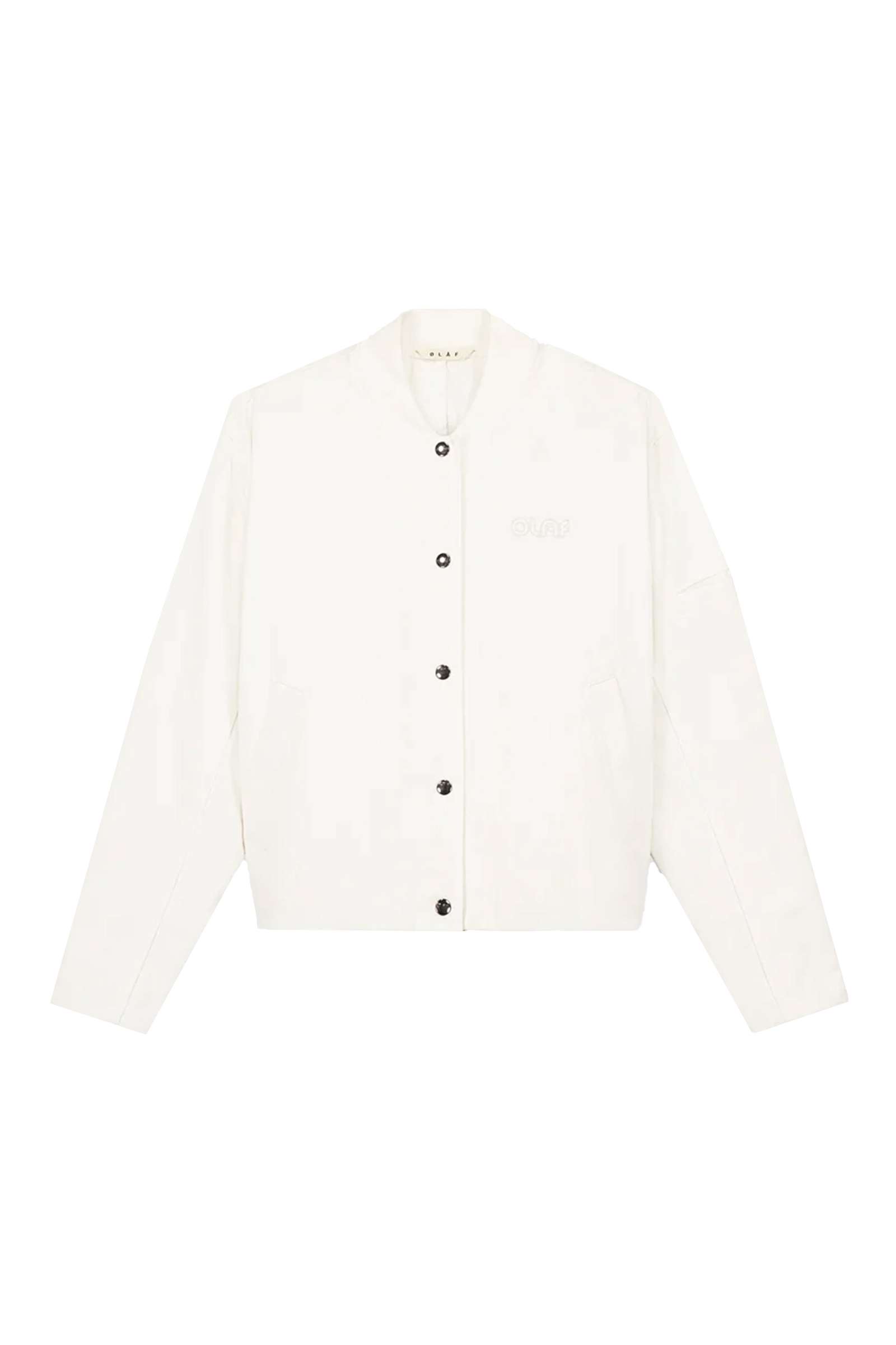 Olaf Hussein SUN DENIM BOMBER JACKET Ecru-1 1