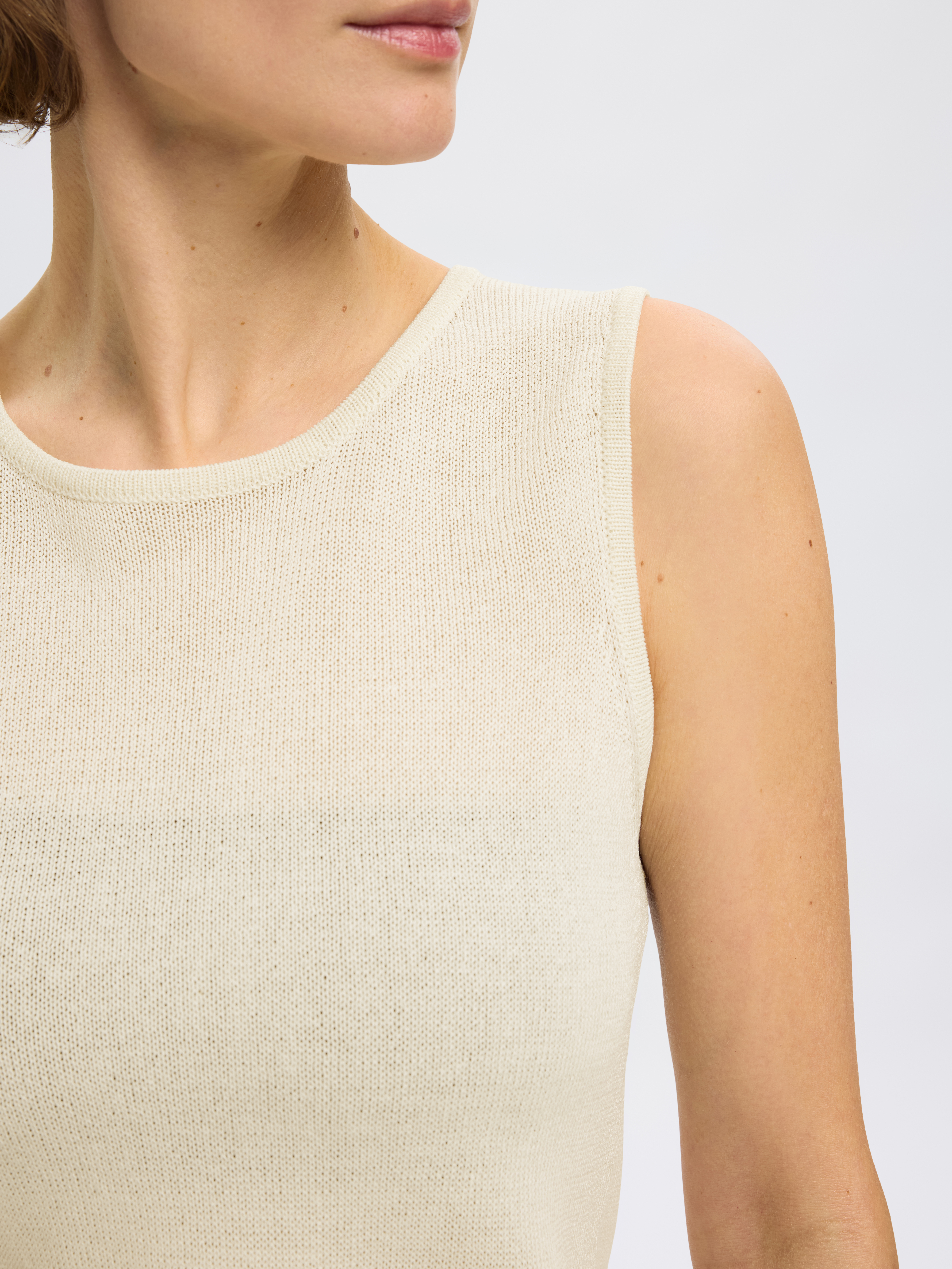 Selected SLFMOON SUS SL KNIT TOP B 179771-Birch 5