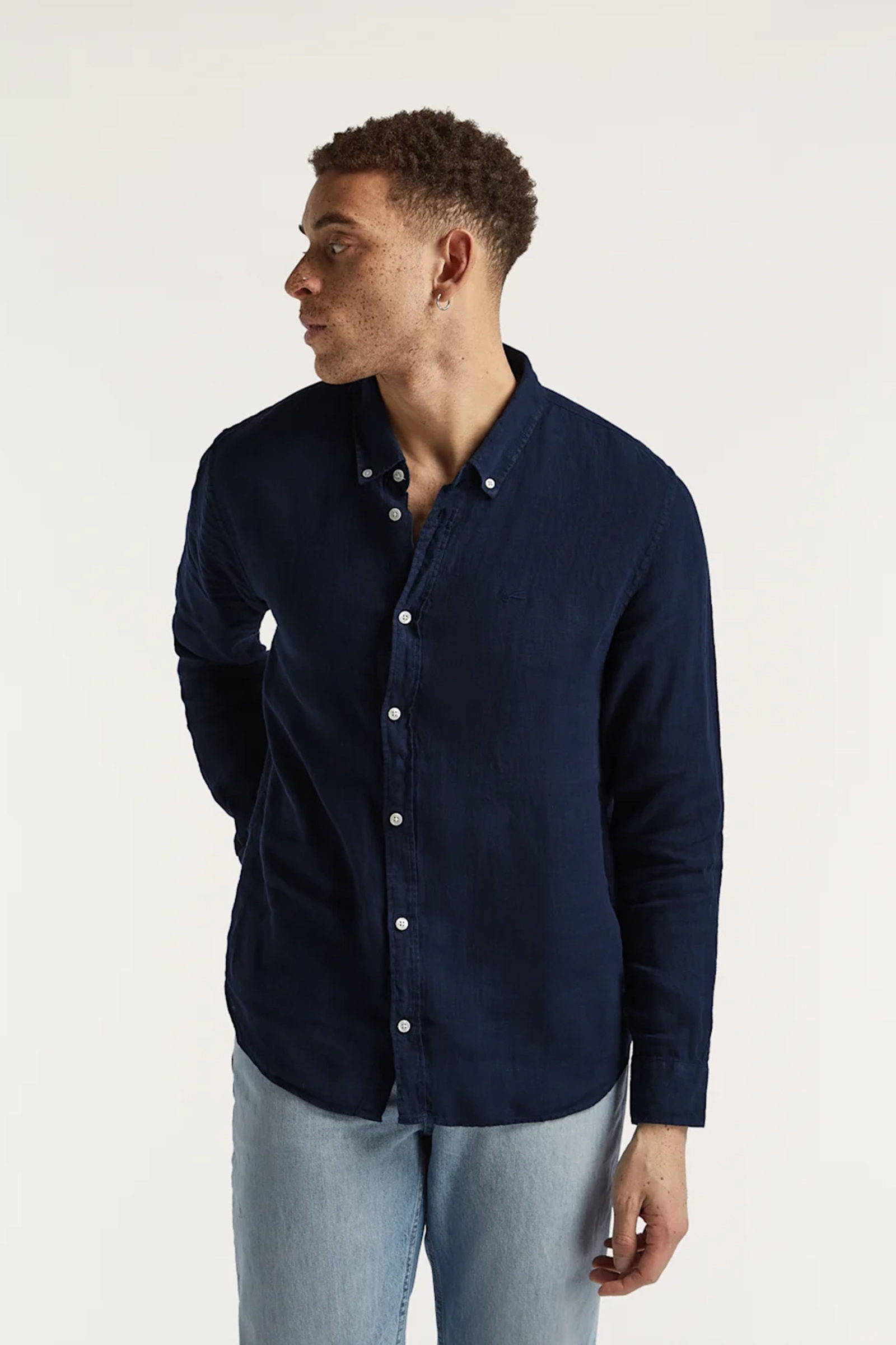 Denham RICH SHIRT L Blauw-1 2